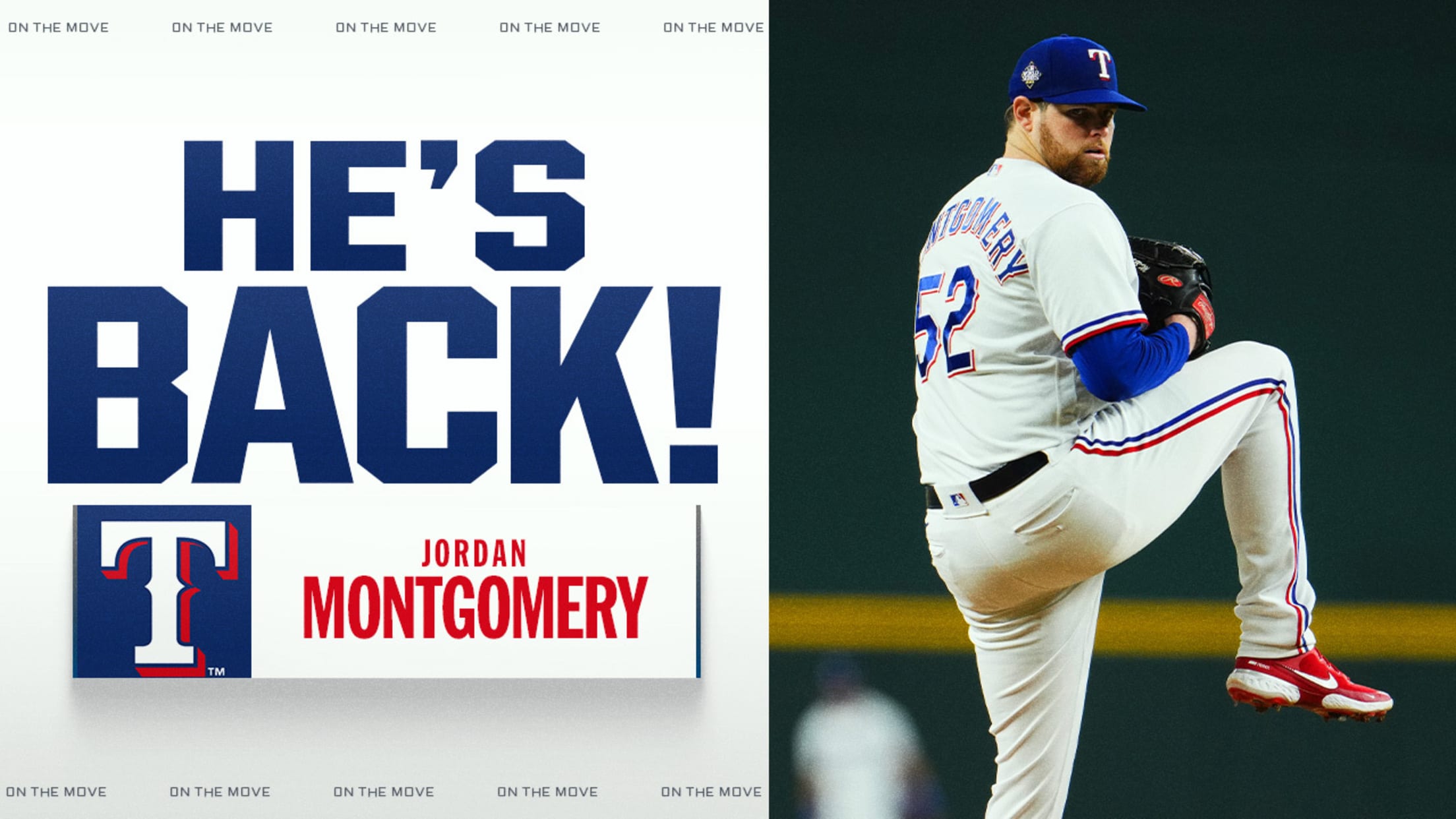 Jordan Montgomery returns to Rangers!