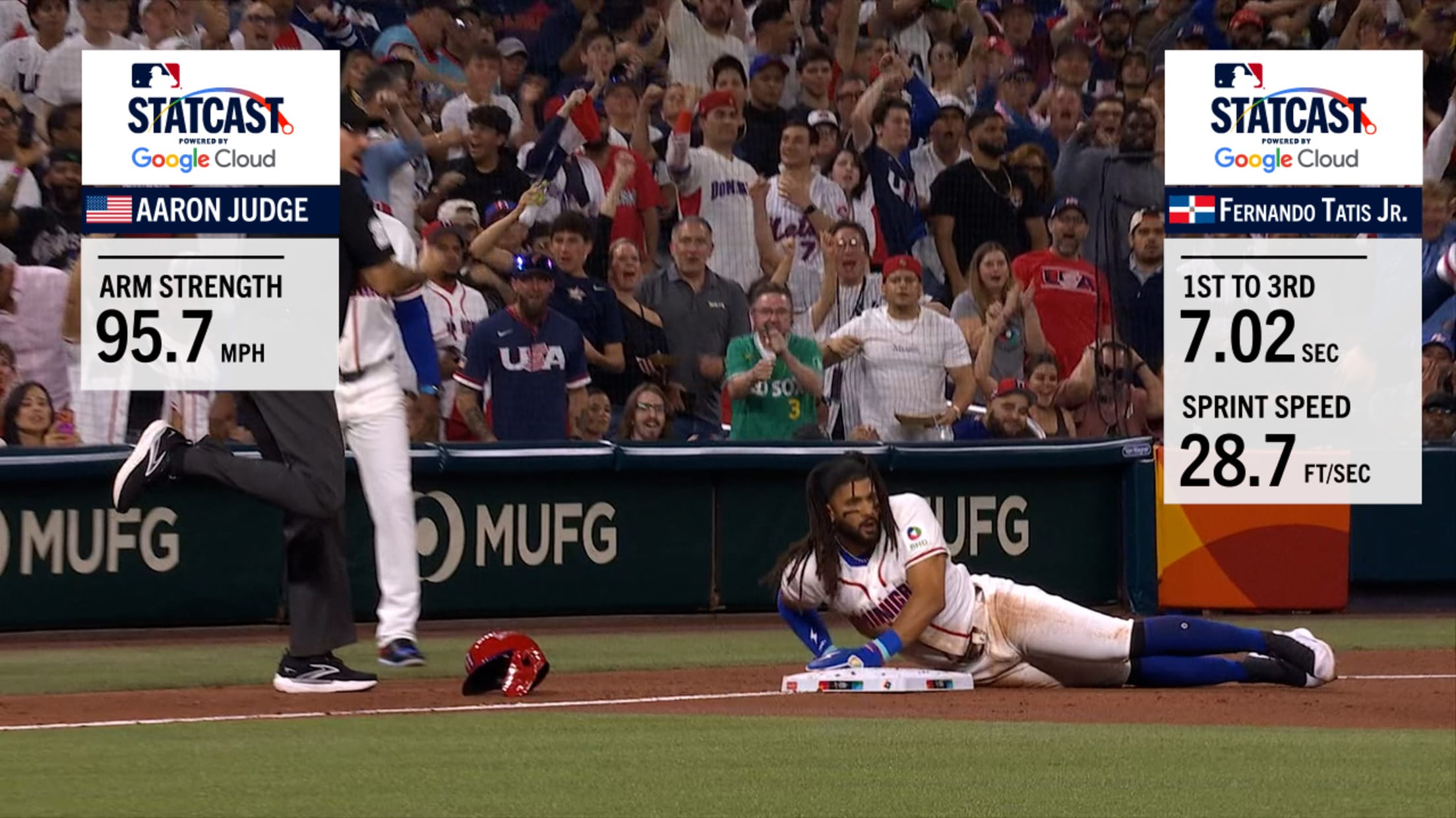 Aaron Judge nabs Tatis Jr. with 95.7 mph throw