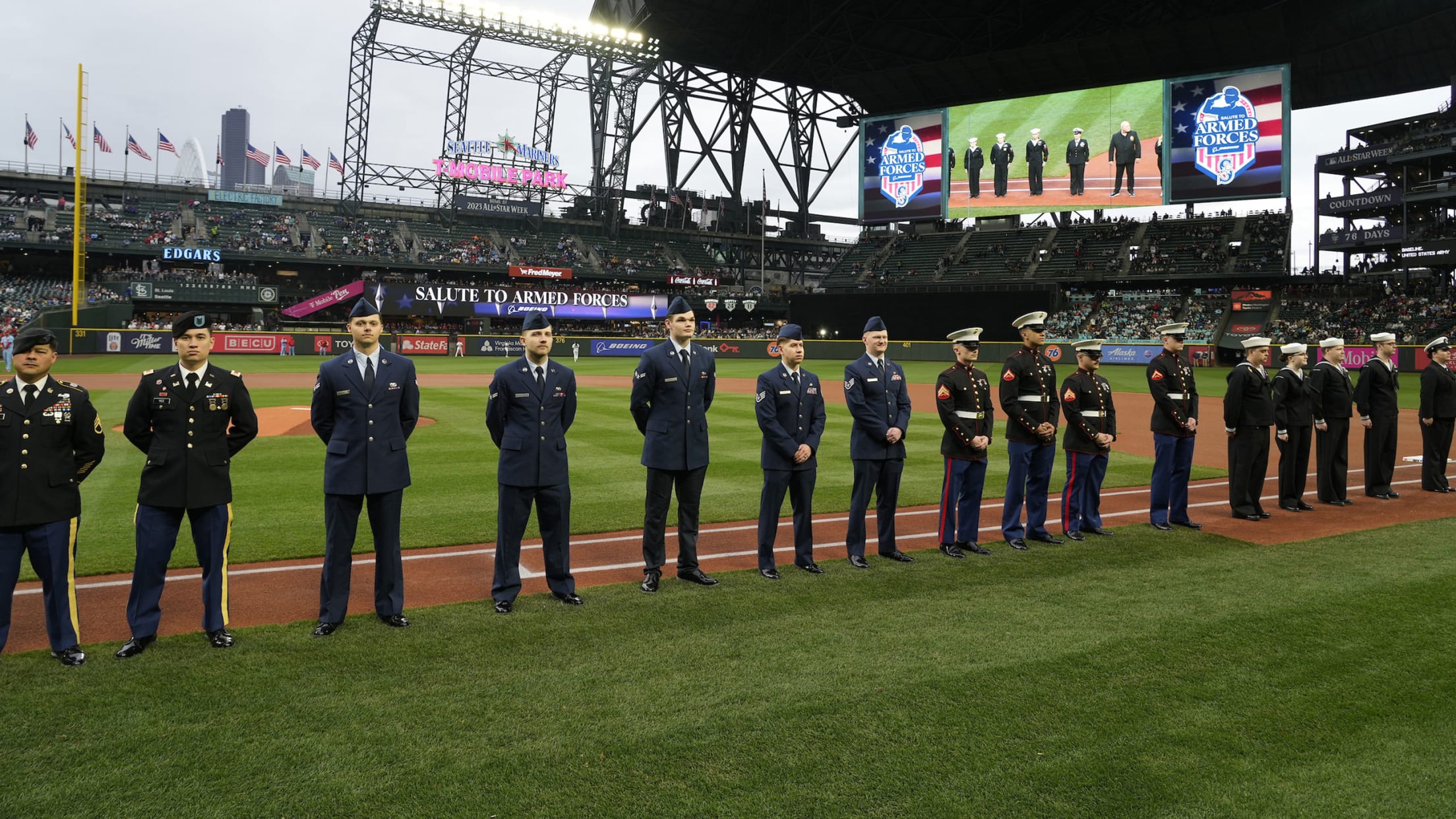 Mlb salute clearance to service