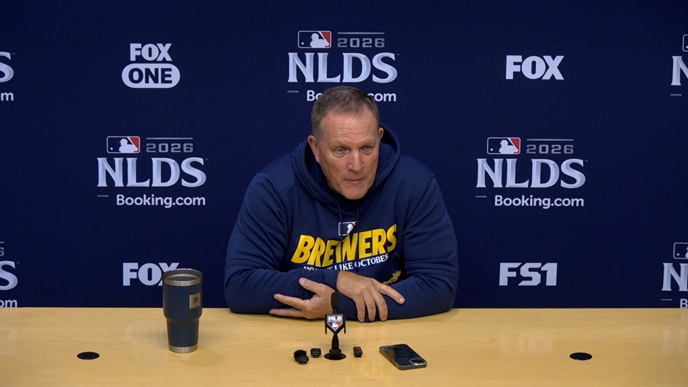 Pat Murphy on pitching plan for the NLDS