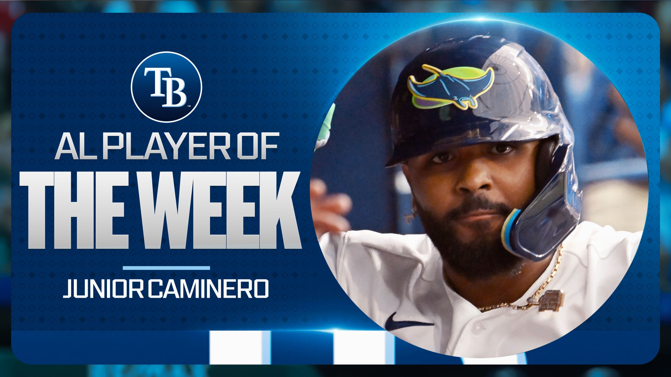 Junior Caminero is named the AL Player of the Week