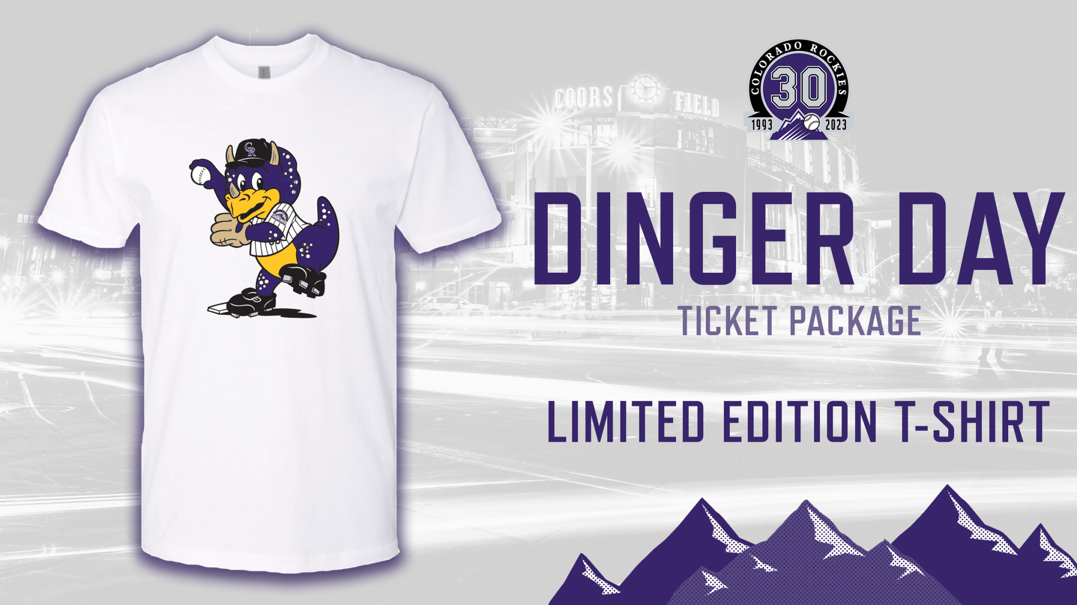 Colorado Rockies Mascot Dinger Shirt