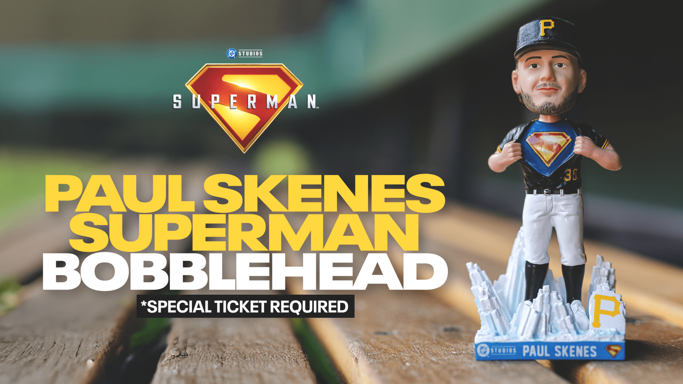 ポール・スキーンズ スーパーマンボブルヘッド 球場配布品 MLB パイレーツ ポール・スキーンズ スーパーマンボブルヘッド 球場配布品 MLB