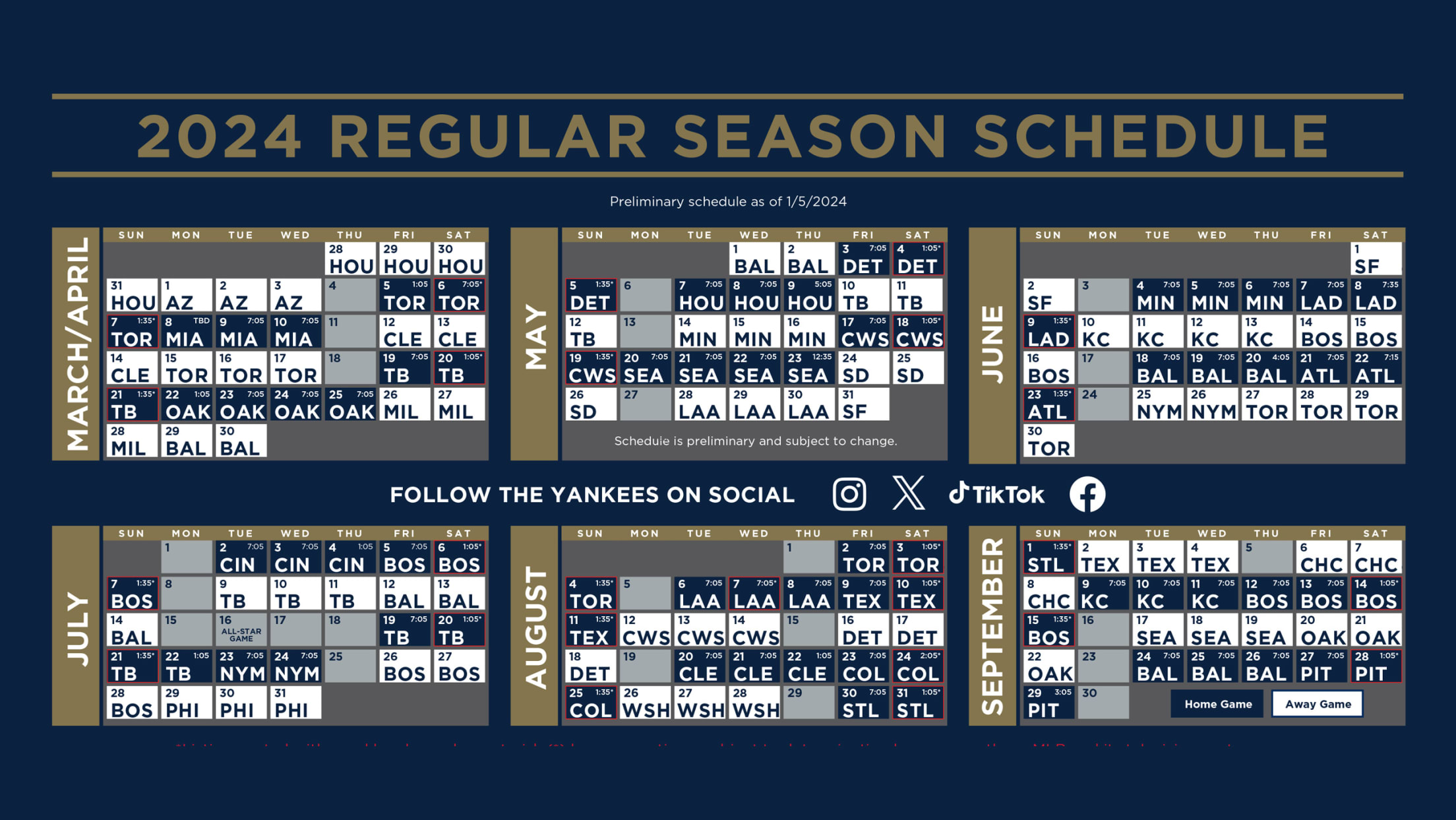 Yankees Schedule 2024 Pdf Calendar Calli Coretta