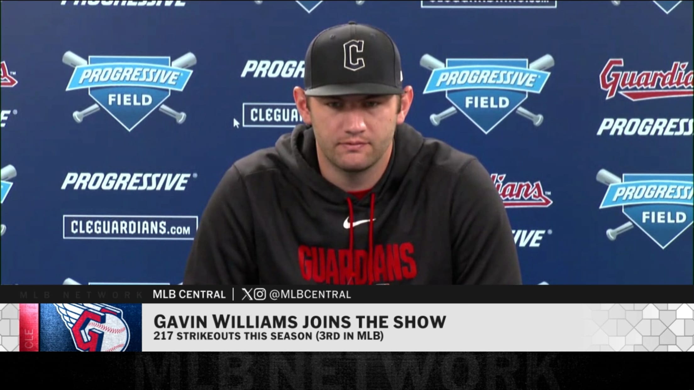 Gavin Williams on approach to pitching, strong 2026