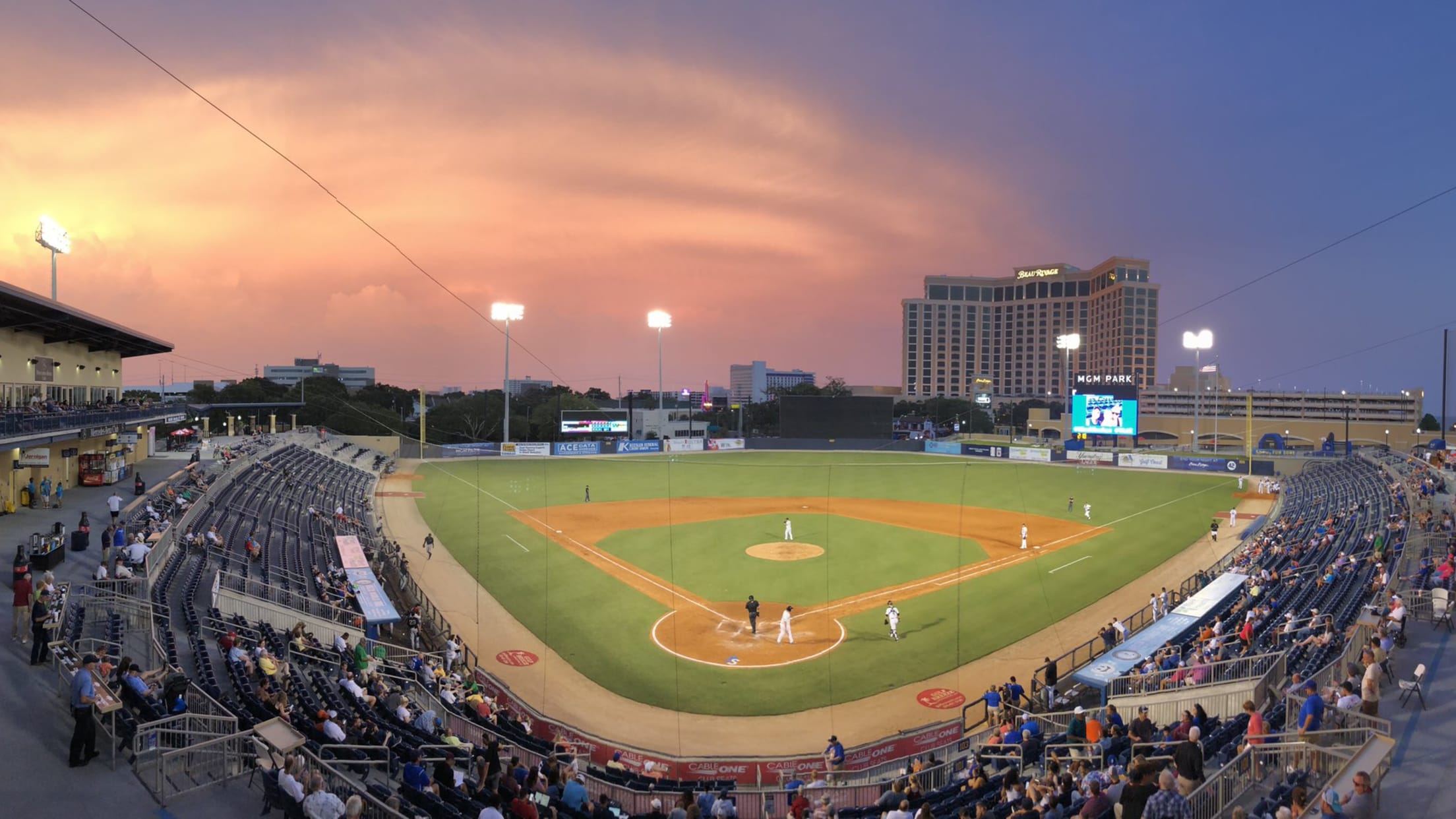 Pensacola Blue Wahoos on X: Sunsets through the suites.   / X