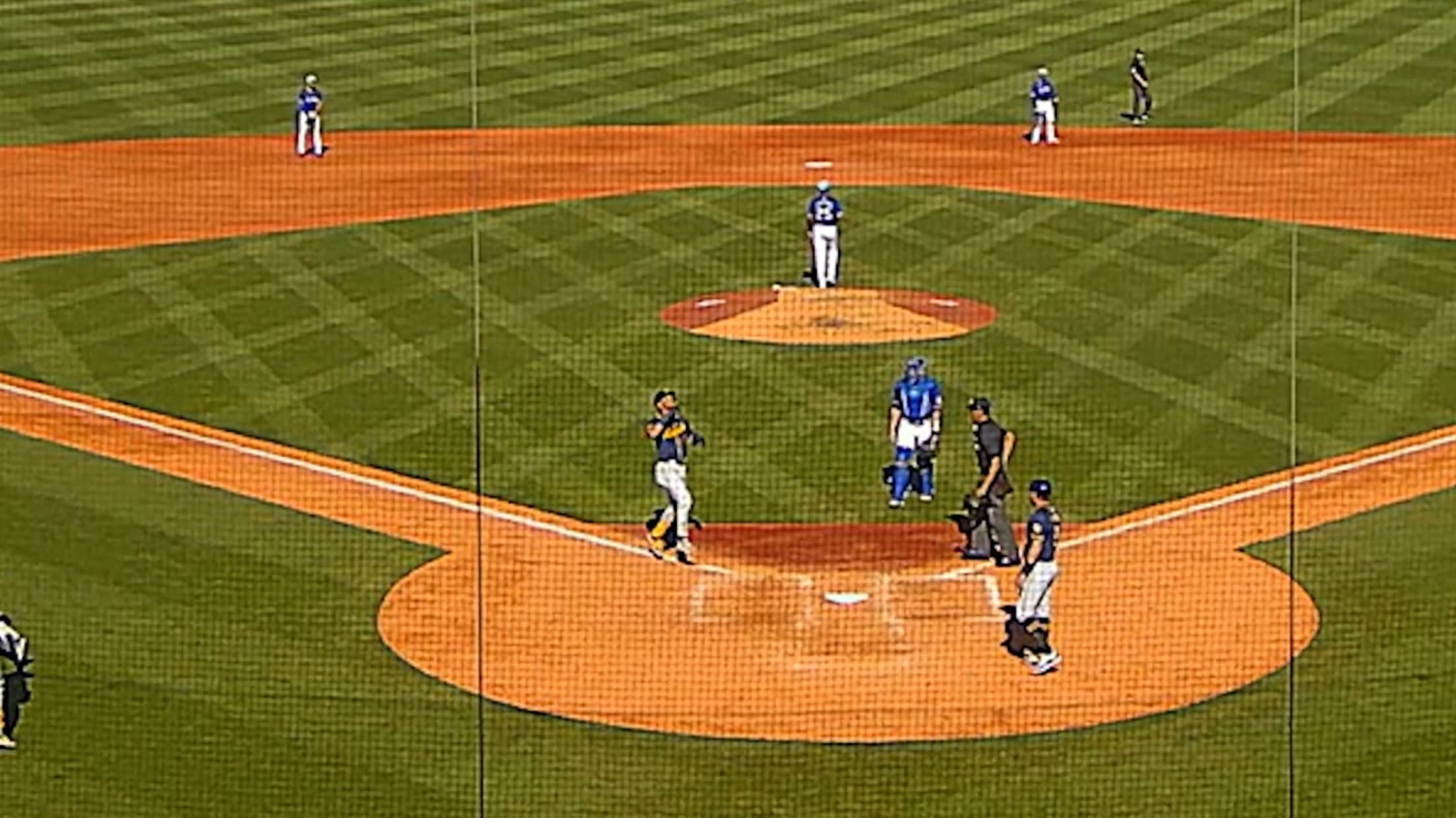 Joey Ortiz hits a two-run home run to left field