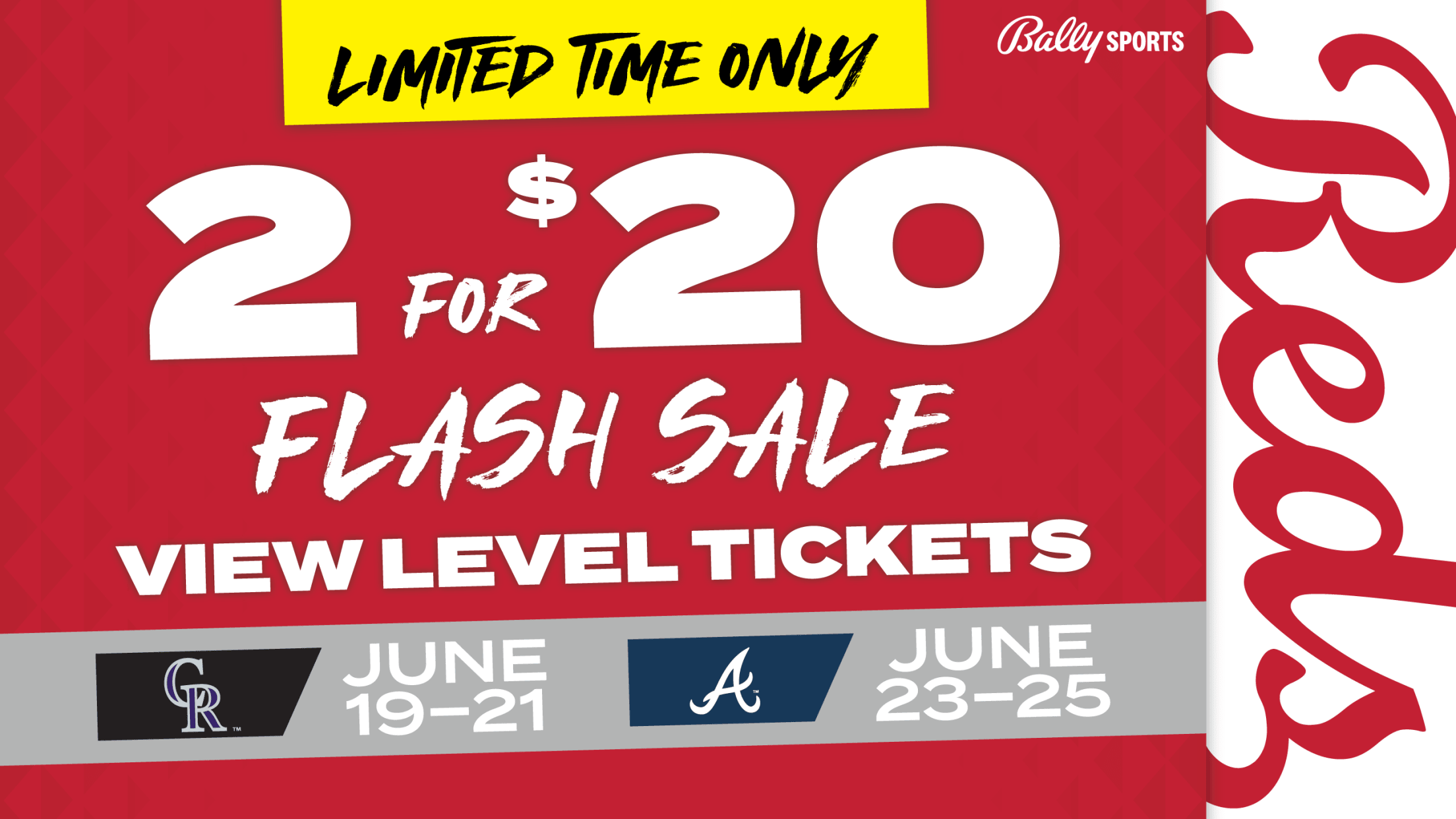 Cincinnati Reds on X: ‼️ Flash Sale ‼️ Get four Reds caps and four View  Level tickets to the Saturday, May 6 or Sunday, May 7 games against the  White Sox for