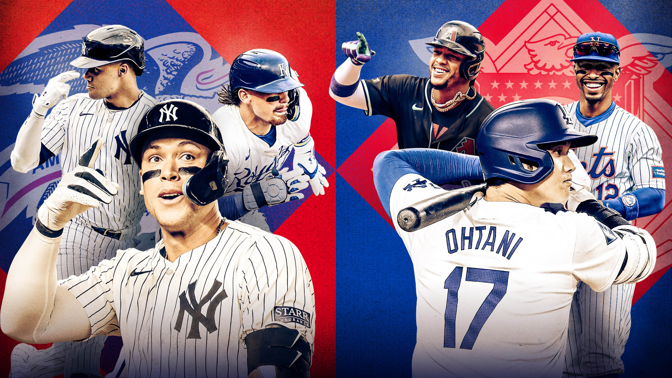 Aaron Judge is facing AL MVP competition from Bobby Witt Jr., and Shohei Ohtani has Francisco Lindor gaining in the NL