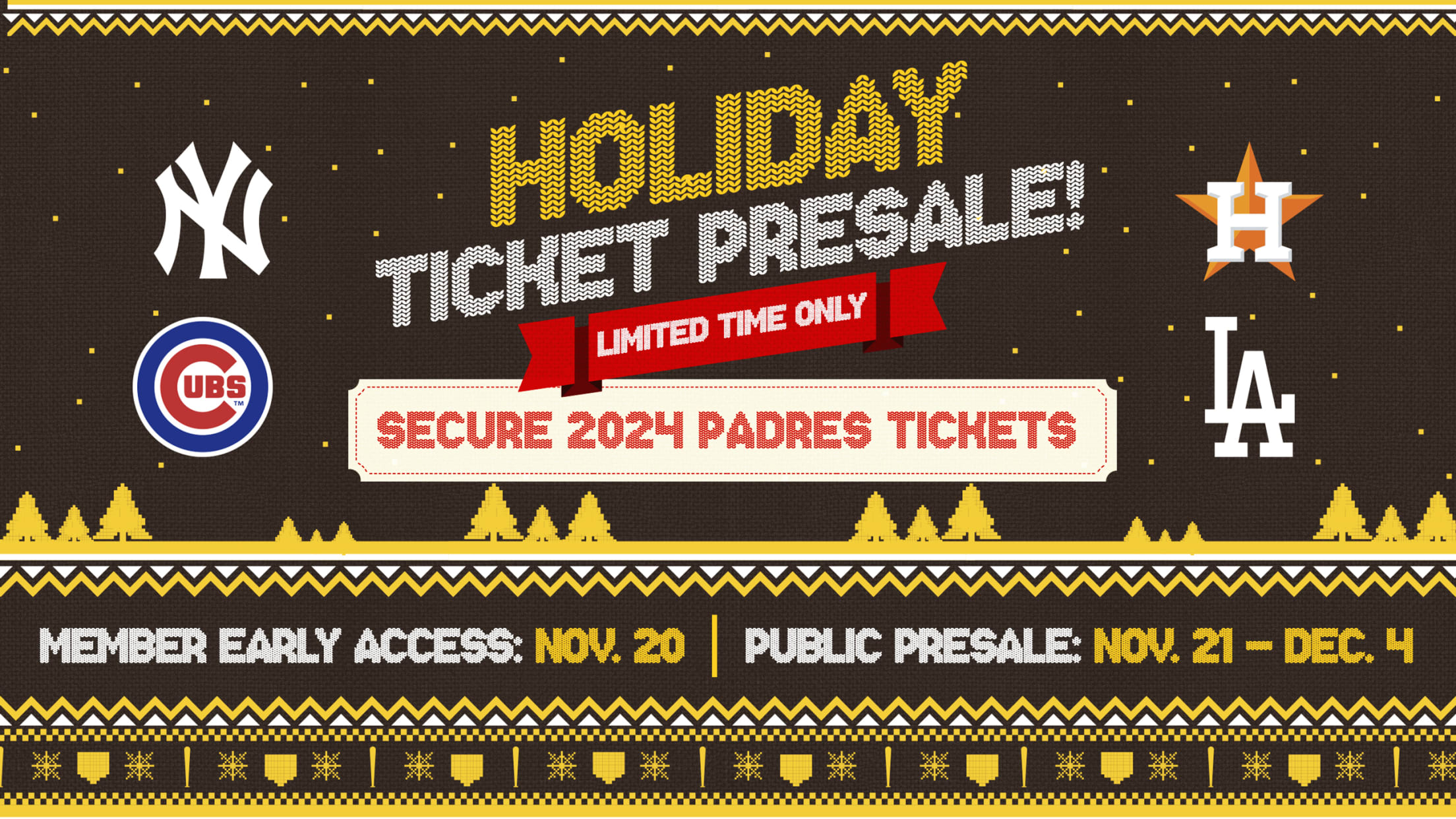 Holiday Ticket Offer San Diego Padres