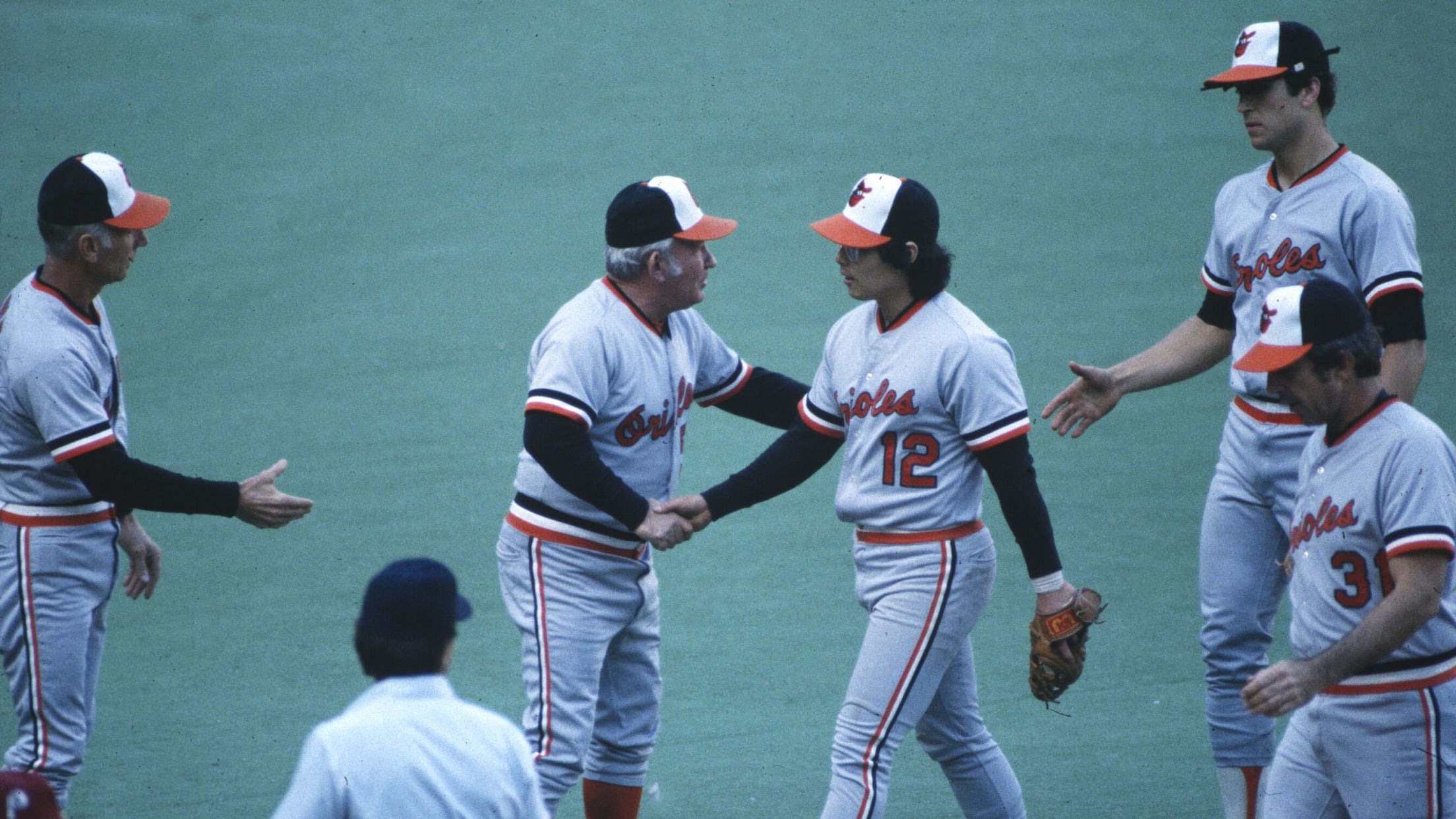Eddie Murray hits two home runs and Scott McGregor pitches a five-hitter to  give the Baltimore Orioles the World Series championship in five games -  This Day In Baseball