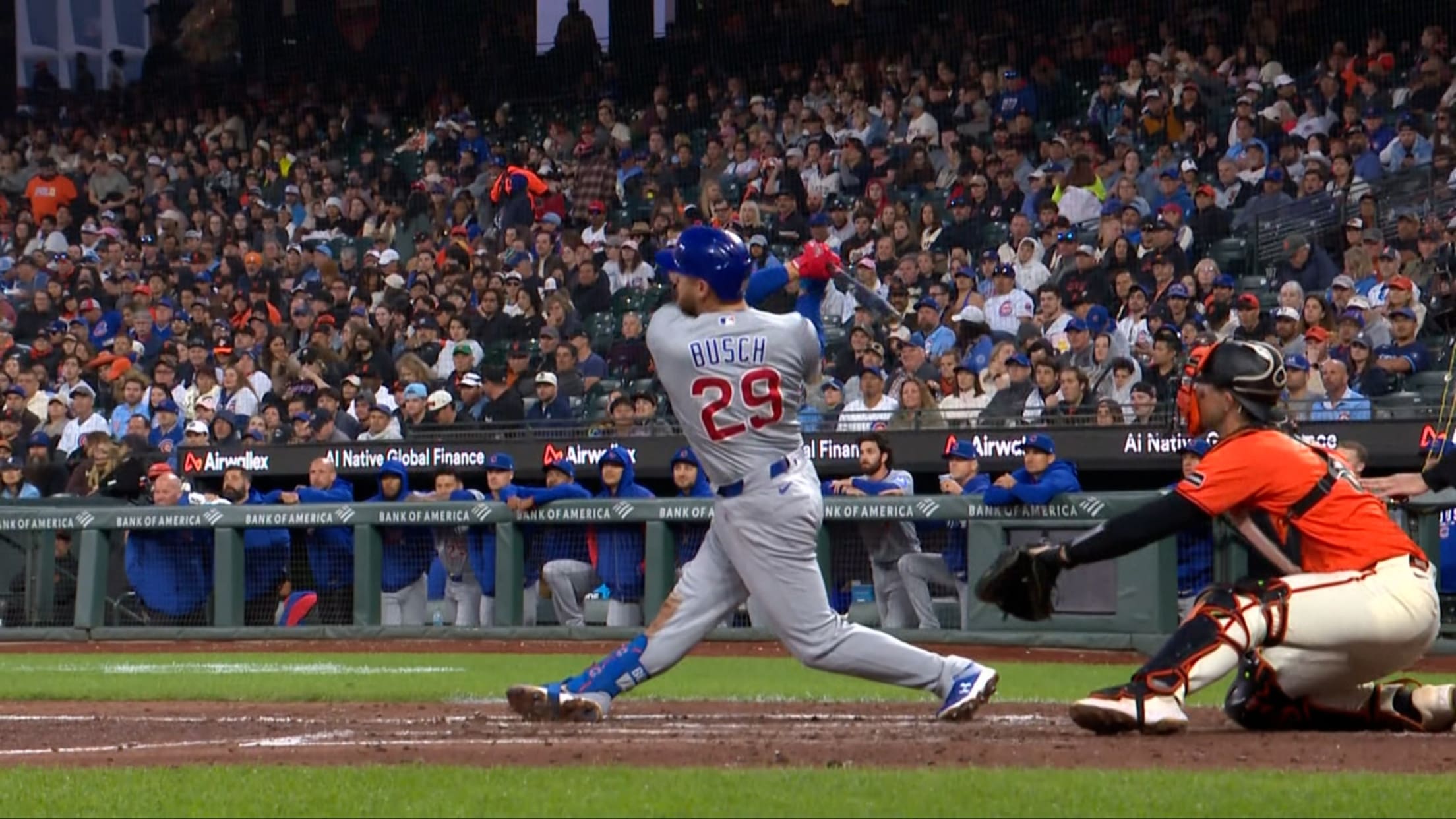 Michael Busch splashes homer into McCovey Cove! (8)