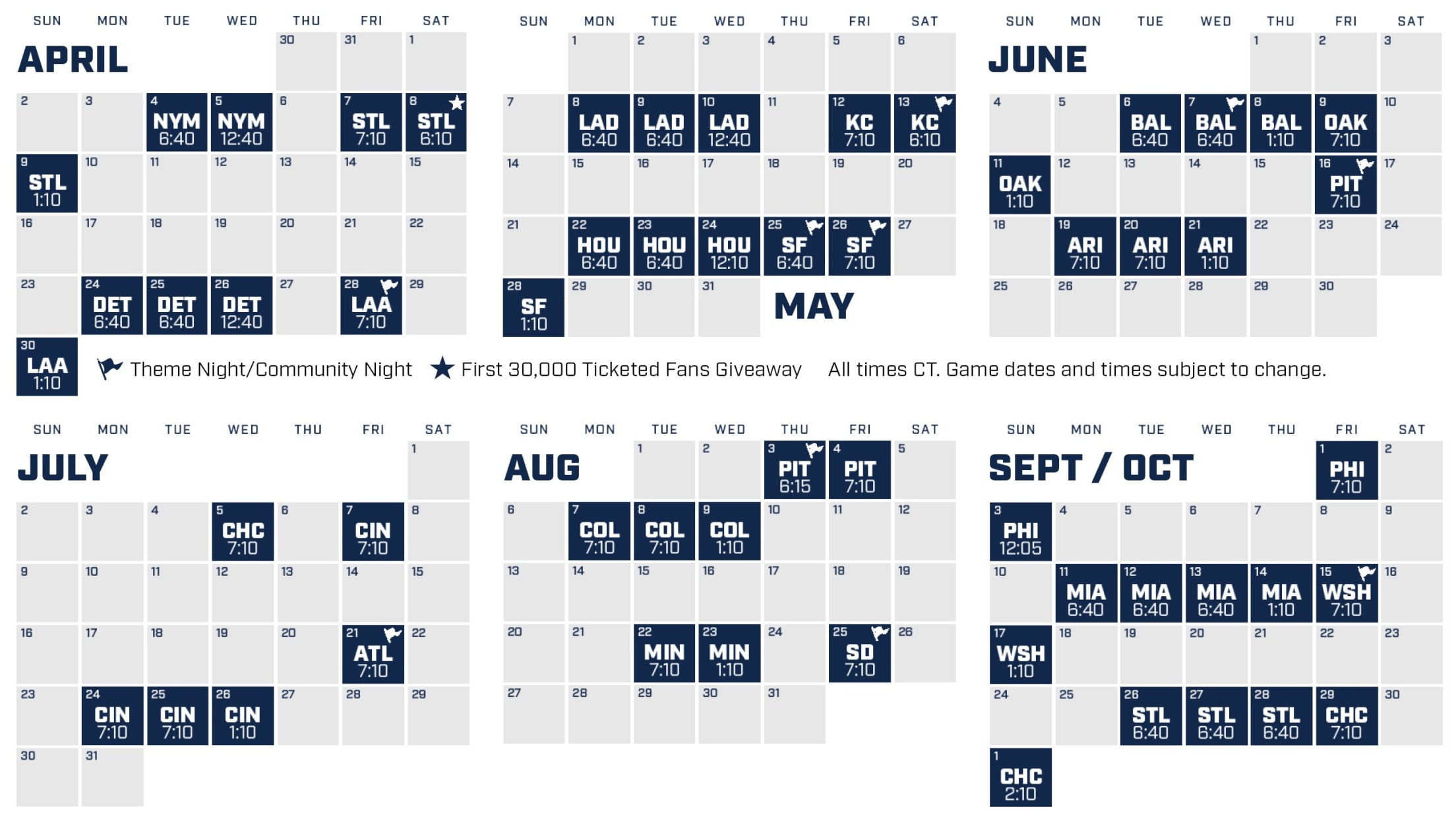 Milwaukee Brewers Schedule