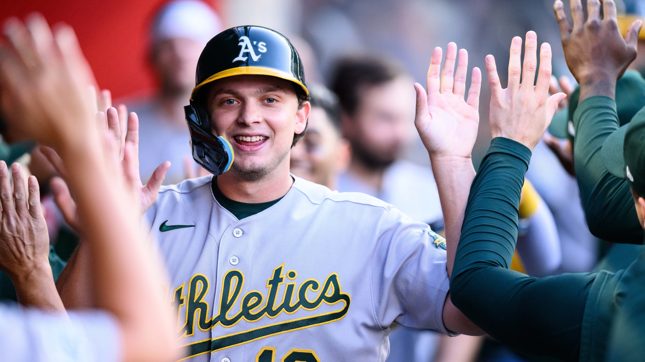 Athletics plate six runs in the 3rd inning