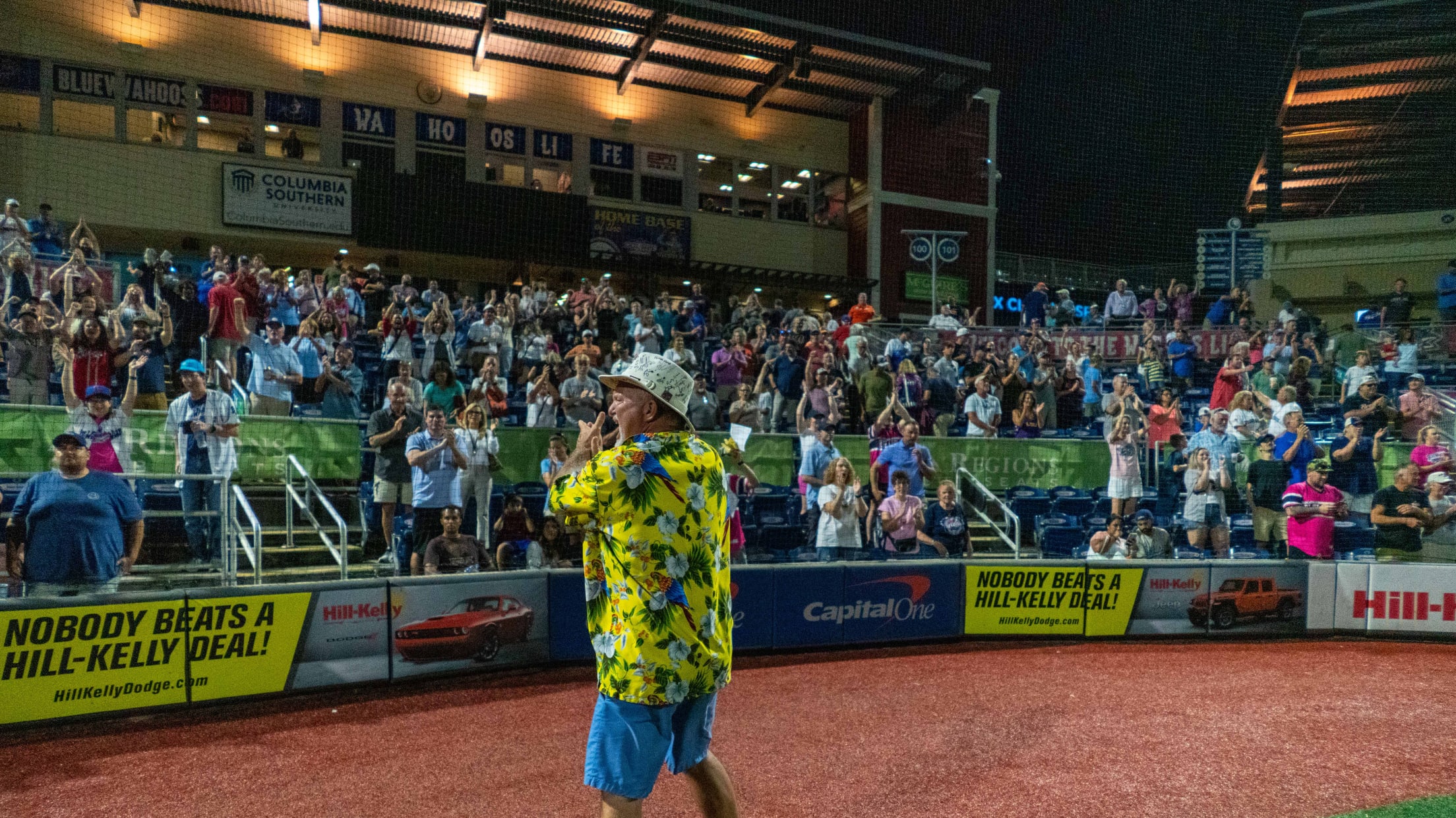 Pensacola Blue Wahoos - FRONT. ROW. SEATS. Want to sit in the front row on  top of the Blue Wahoos dugout, so close to the players that you're  practically part of the