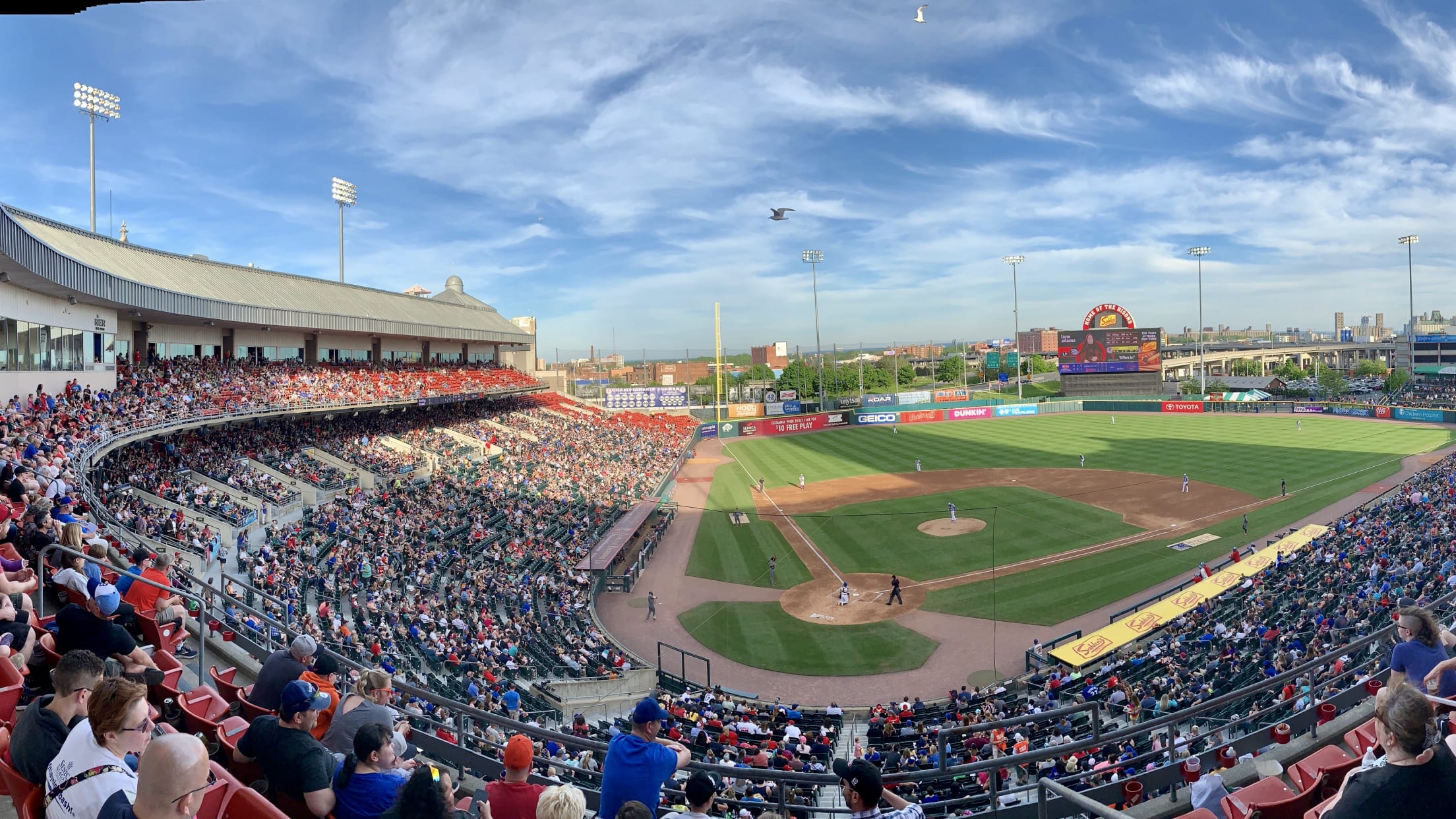 Near-capacity crowd returns to Sahlen Field for major league win