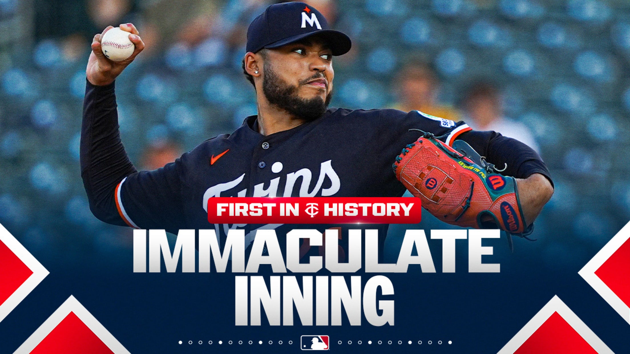 Taj Bradley tosses the first Twins immaculate inning