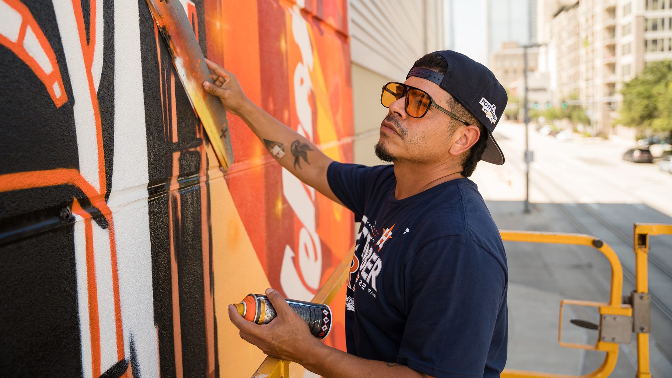 Houston Astros: Artists collaborate to paint 60th anniversary mural  revealed during annual FanFest - ABC13 Houston