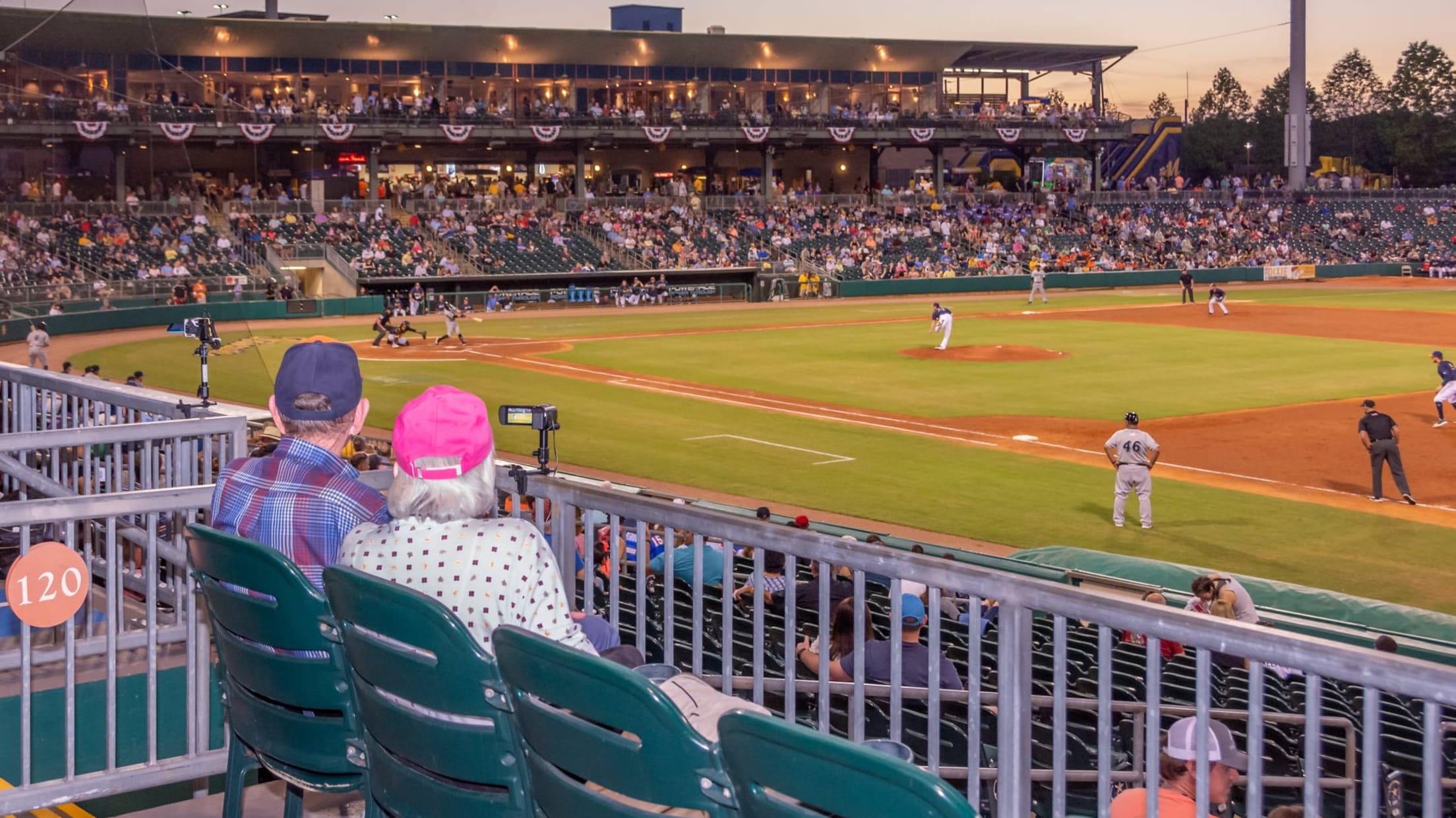 Alabama Montgomery Riverwalk Stadium Biscuits Baseball AA Minor League,fan  boy kid child mascot Big Mo Stock Photo - Alamy