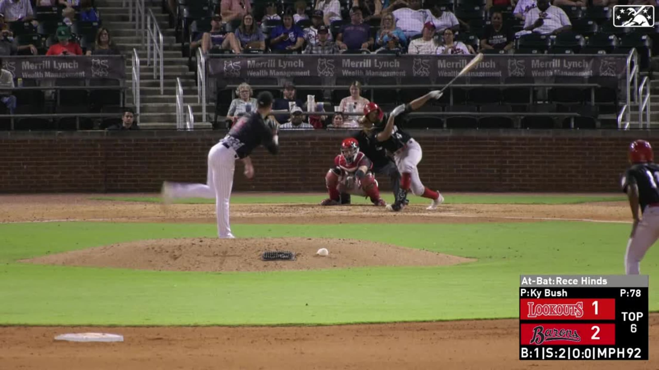 Rece Hinds' three-run homer