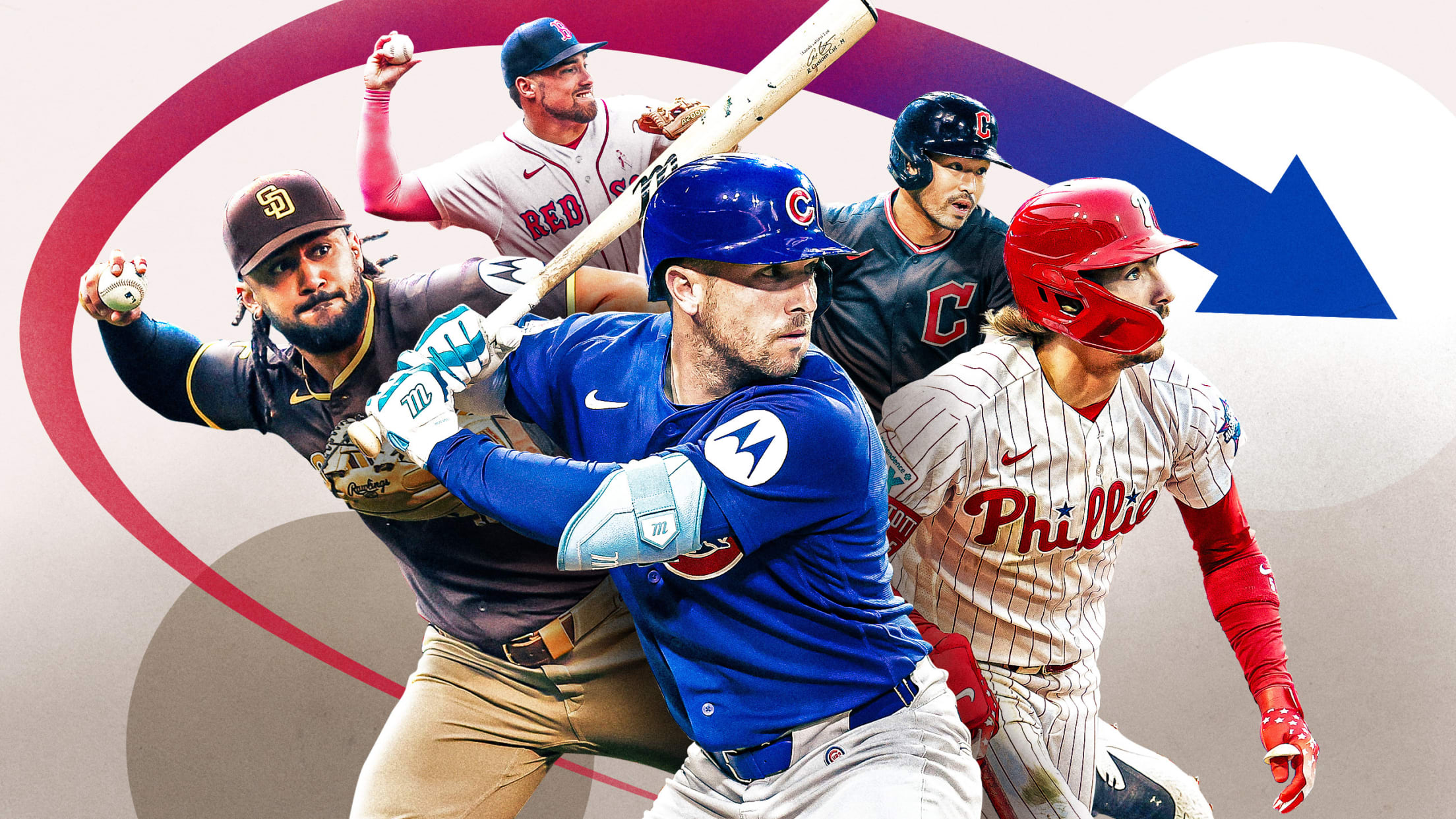 Fernando Tatis Jr., Caleb Durbin, Alex Bregman, Steven Kwan and Bryson Stott