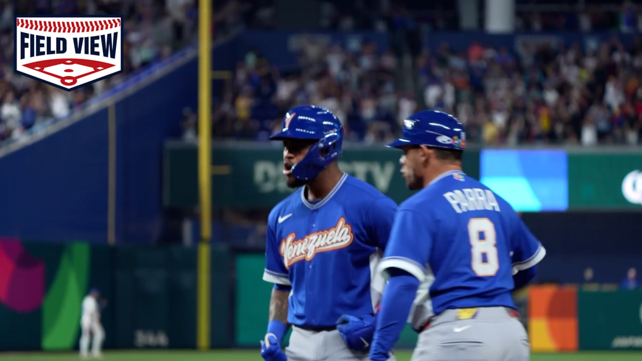 Vista de campo: García da la ventaja con sencillo