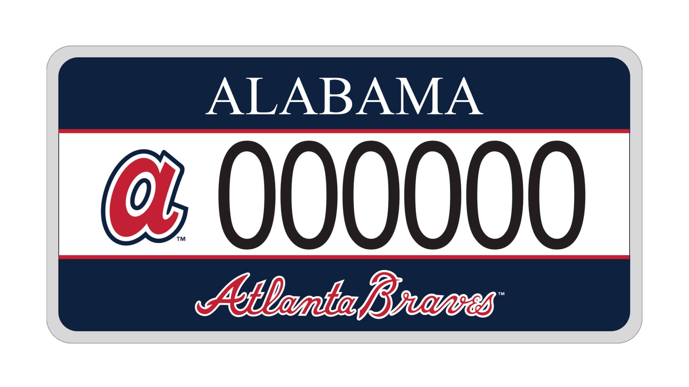 License Plates  Atlanta Braves