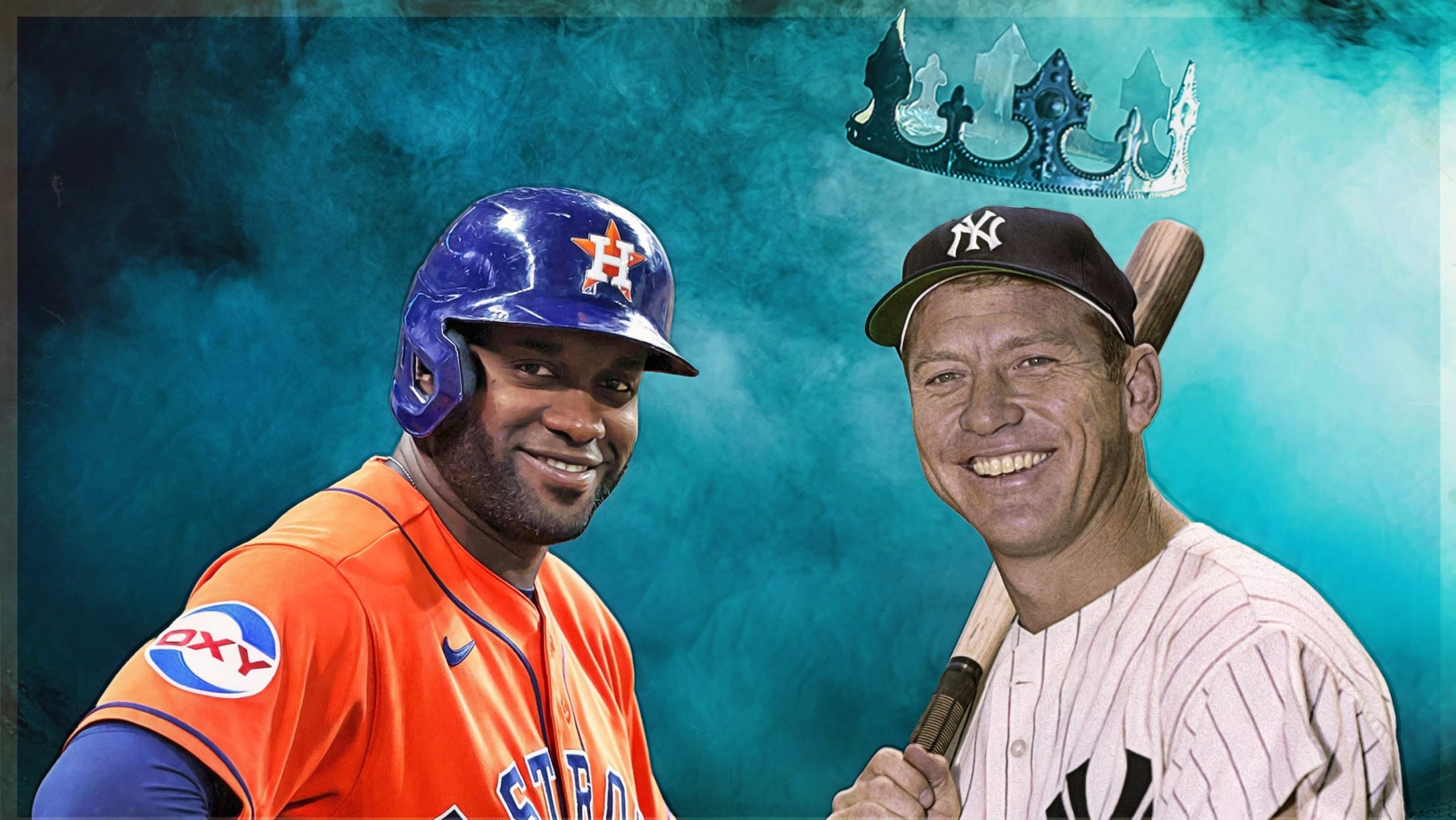 Yordan Alvarez and Mickey Mantle