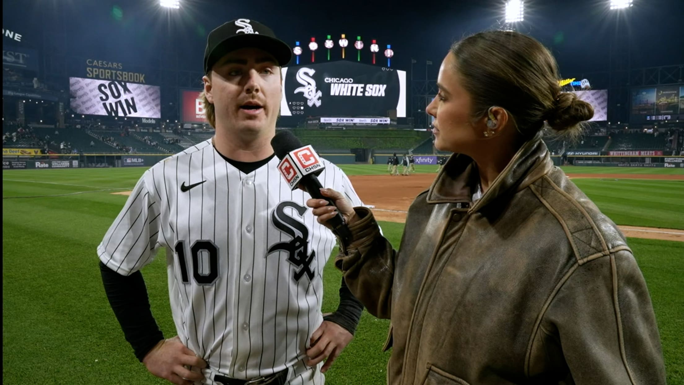 Chase Meidroth talks Sox win, good day at the plate