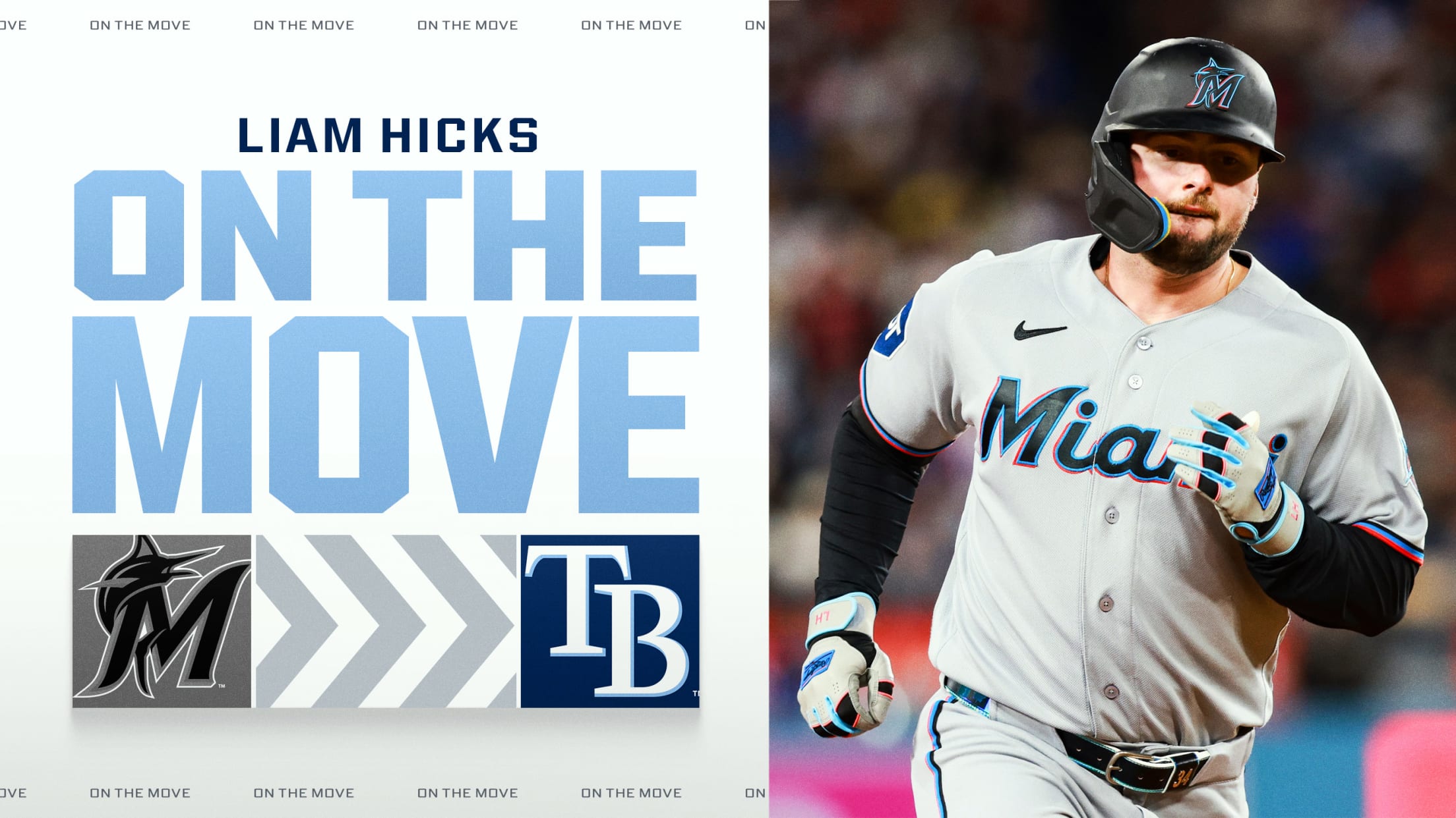 Liam Hicks gets traded to the Rays from Marlins