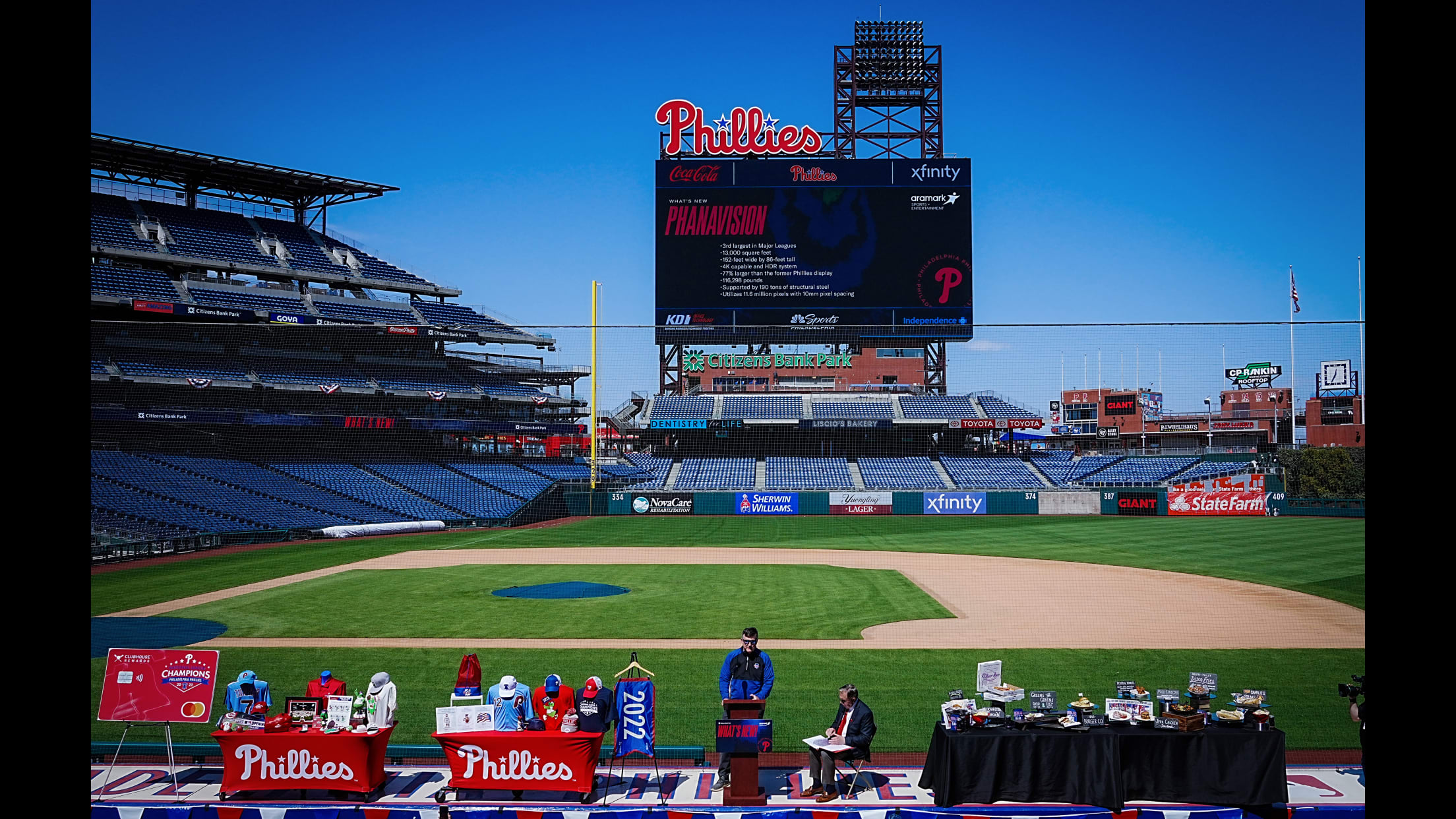 Phillies Massive Videoboard New Food and Gear for 2023 Season Unveiled