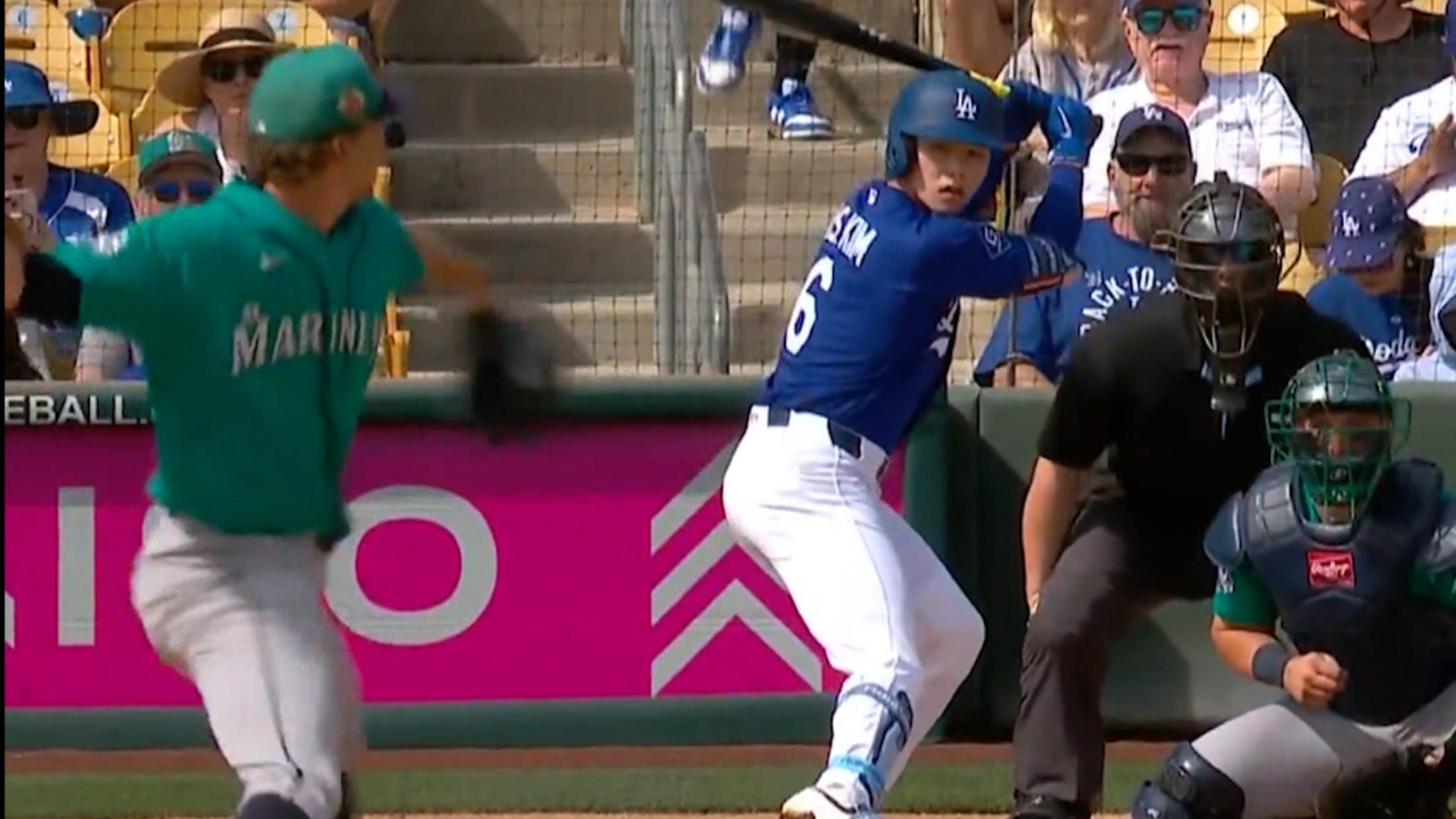 Logan Gilbert's first strikeout of Spring Training
