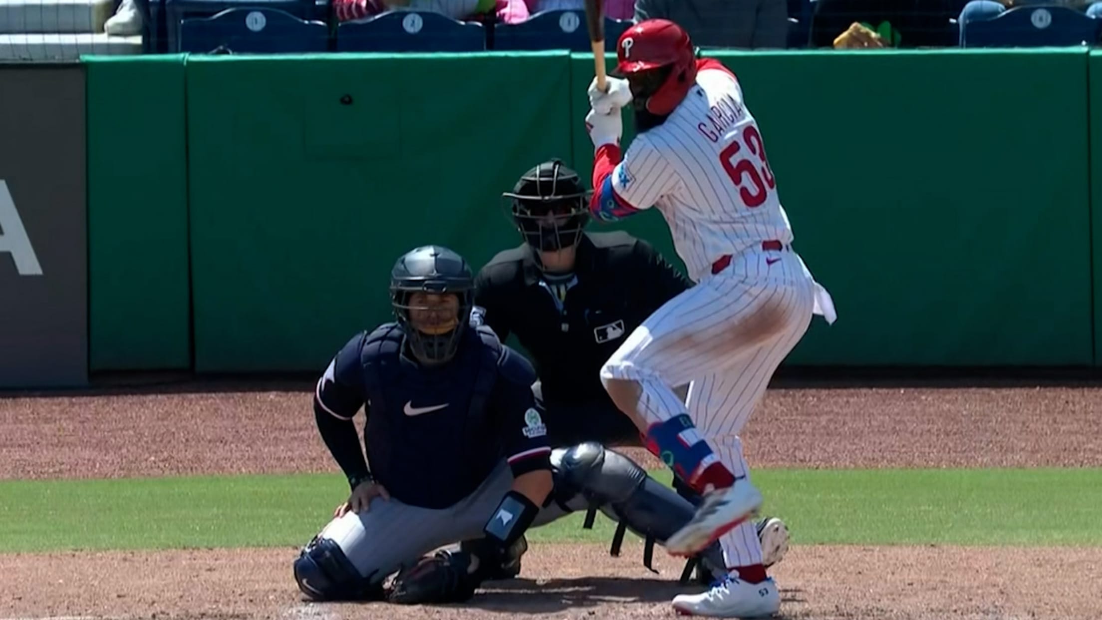 Adolis García's first home run of Spring Training