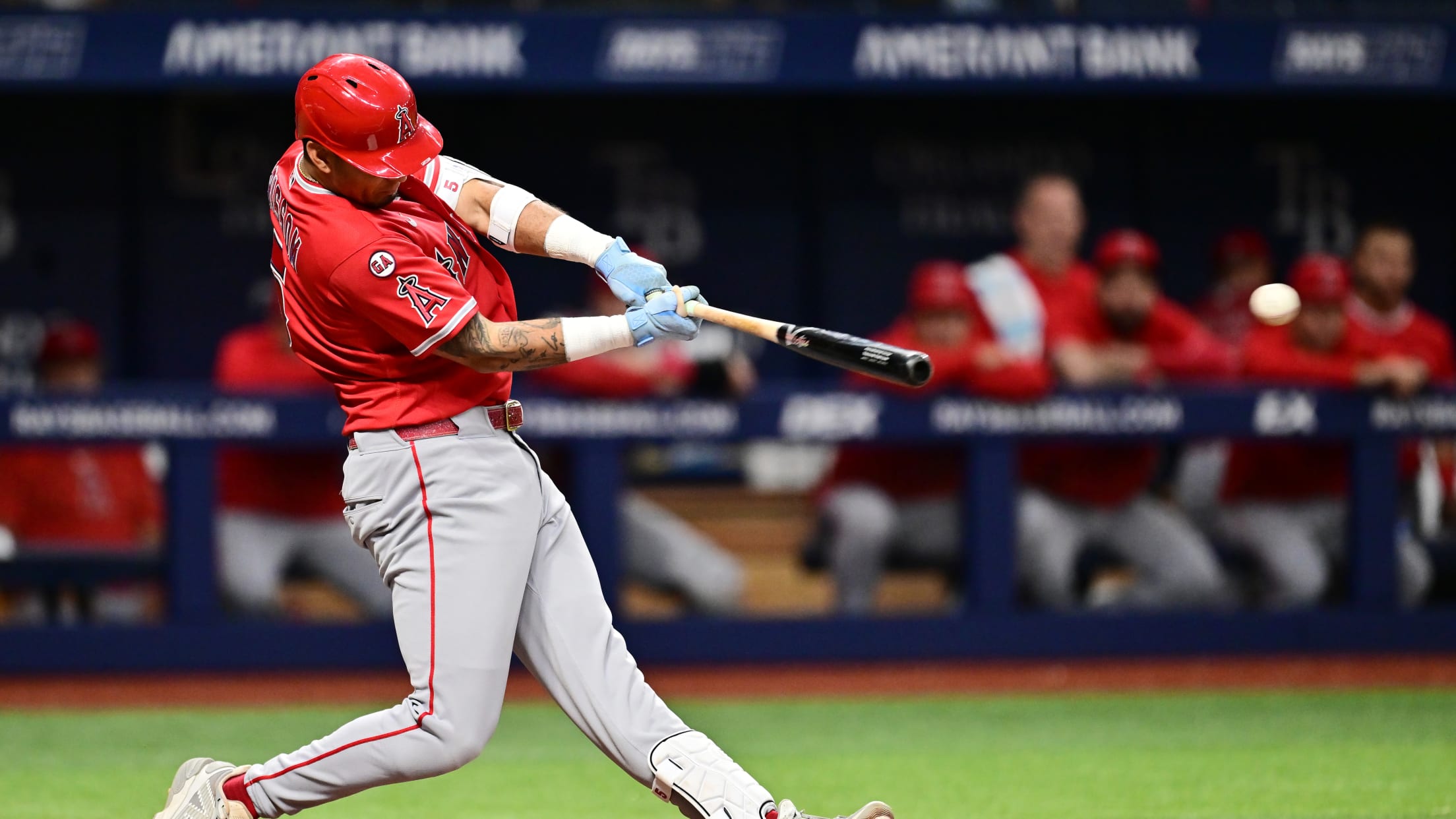 Vaughn Grissom's RBI double