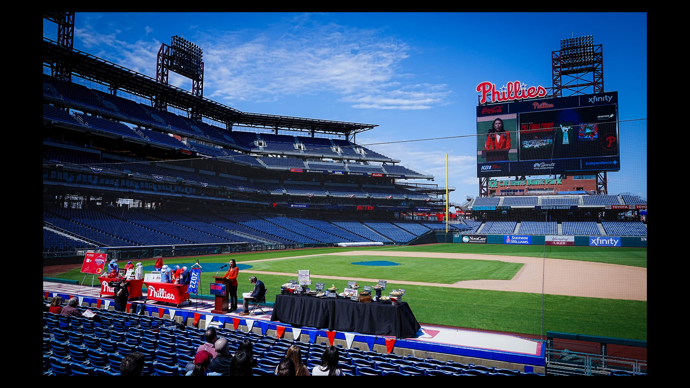 Phillies Massive Videoboard New Food and Gear for 2023 Season