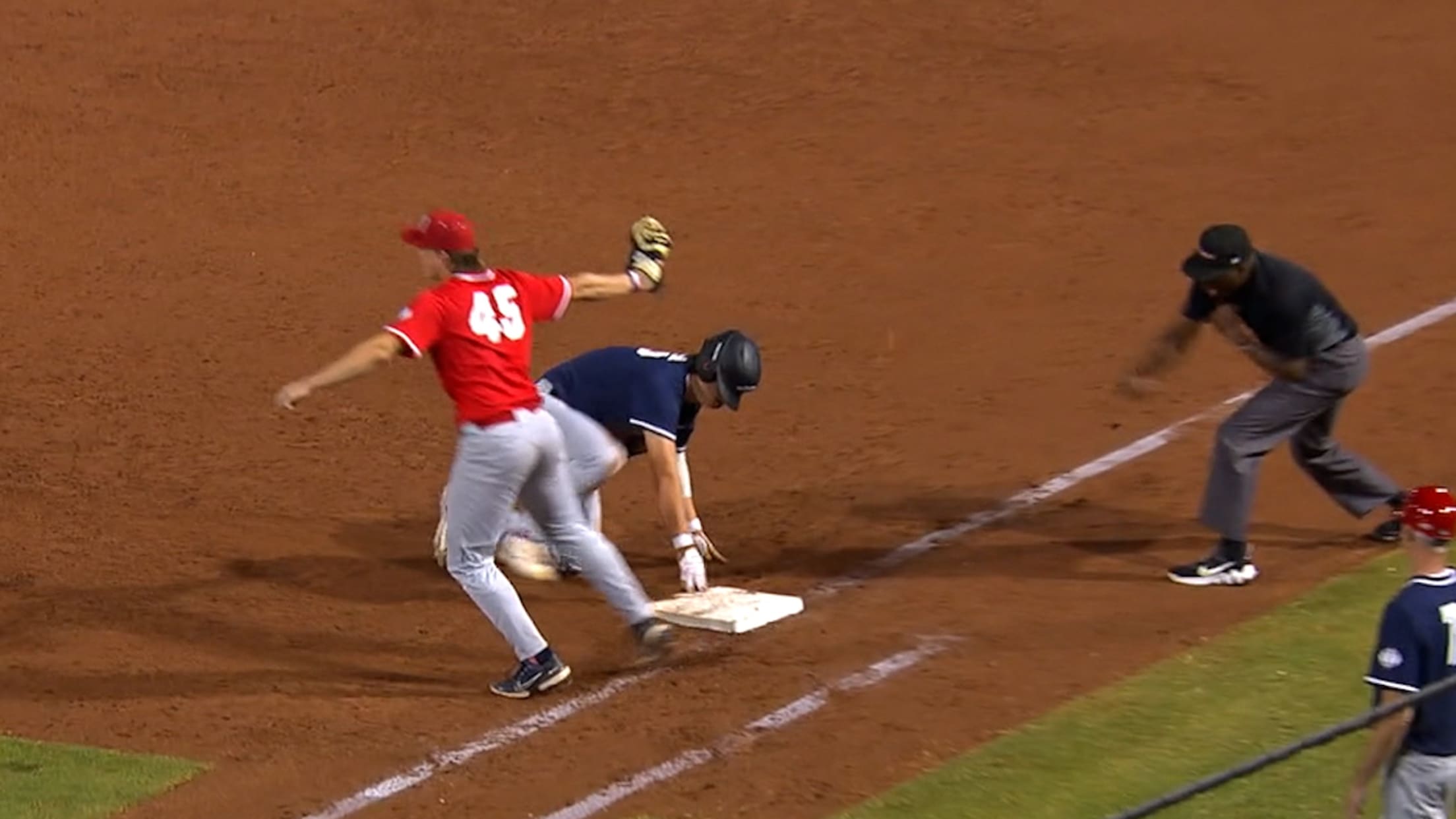 Trent Grindlinger picks off runner