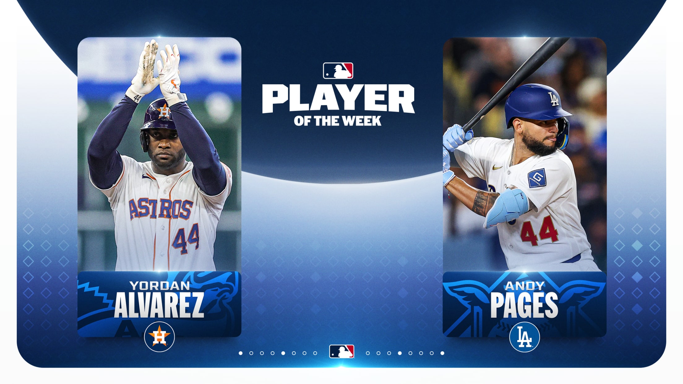 Yordan Alvarez and Andy Pages