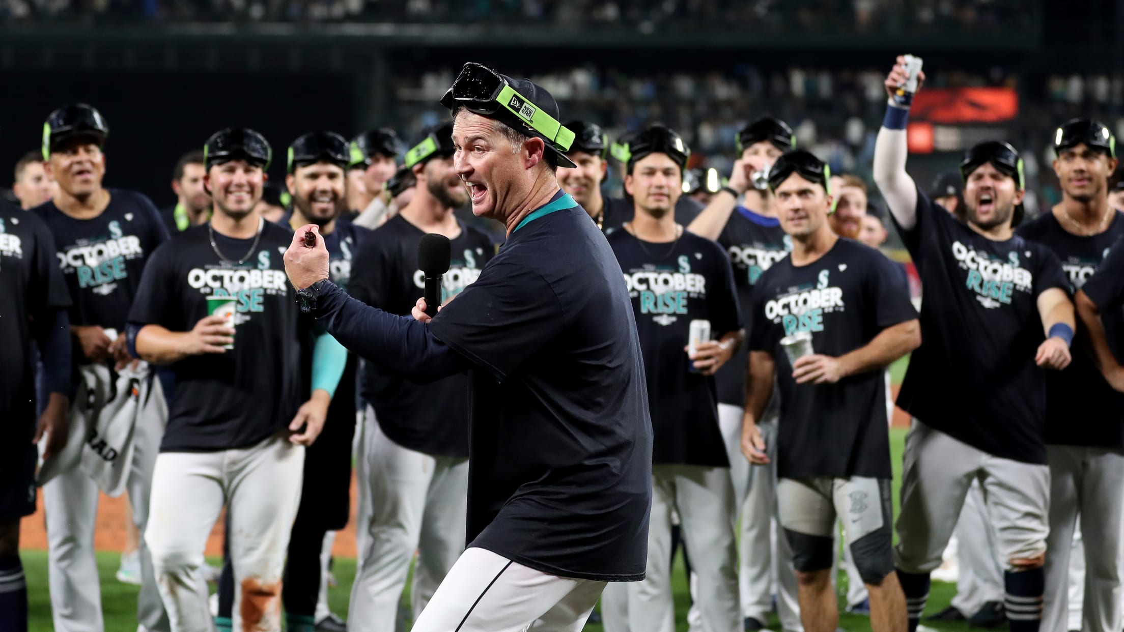 Official Seattle mariners 2022 al west october rise postseason T