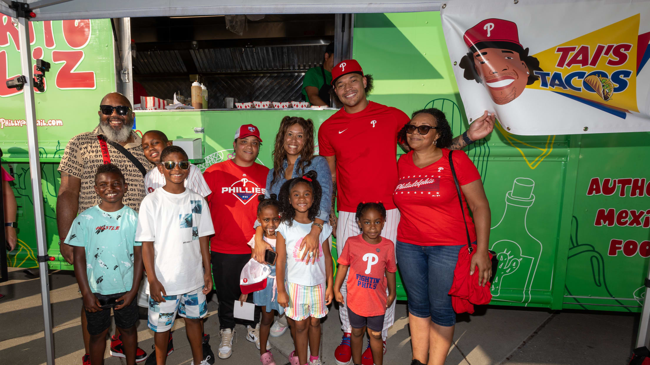 Block Party with Phillies Alumni Mickey Morandini and The Phillie Phanatic