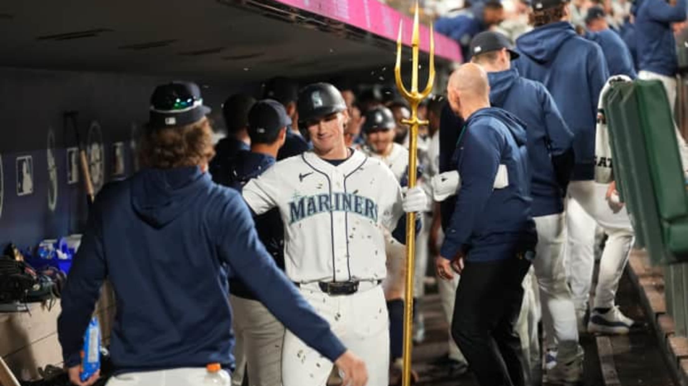 Colt Emerson's first career hit is a home run!