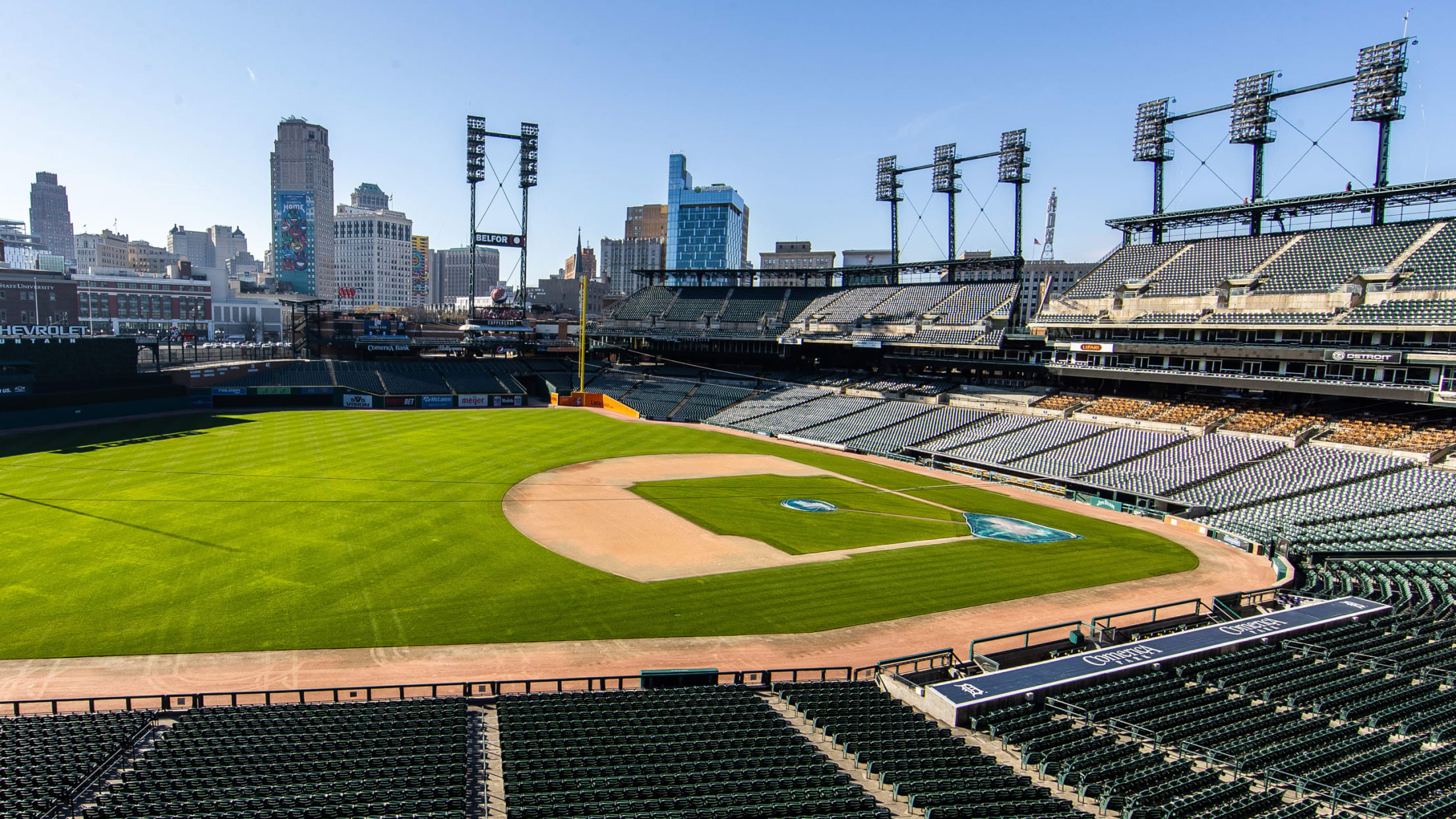 Comerica Park on X: One last ballpark sunset for the year