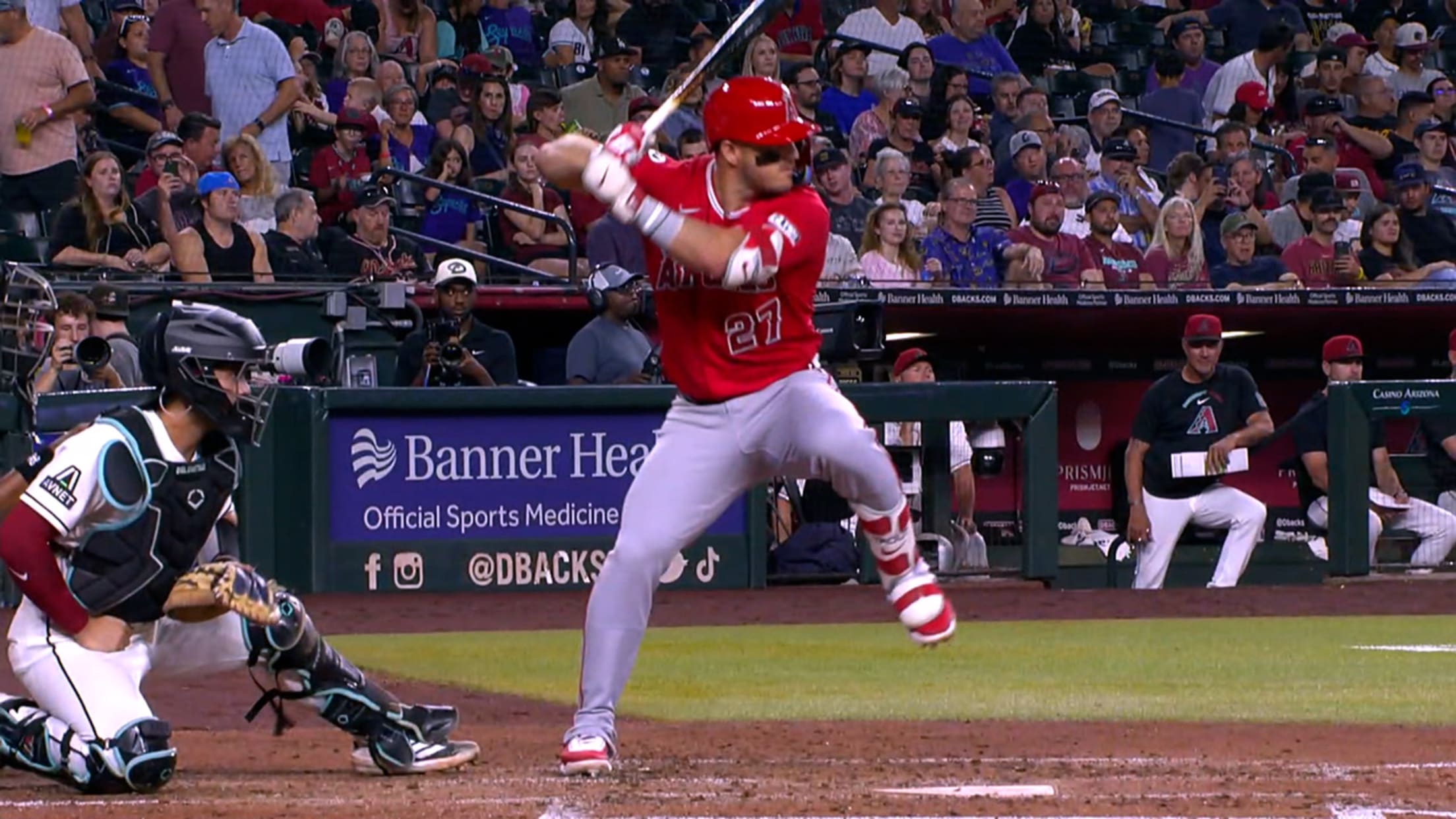 HR de 2 carreras de Mike Trout