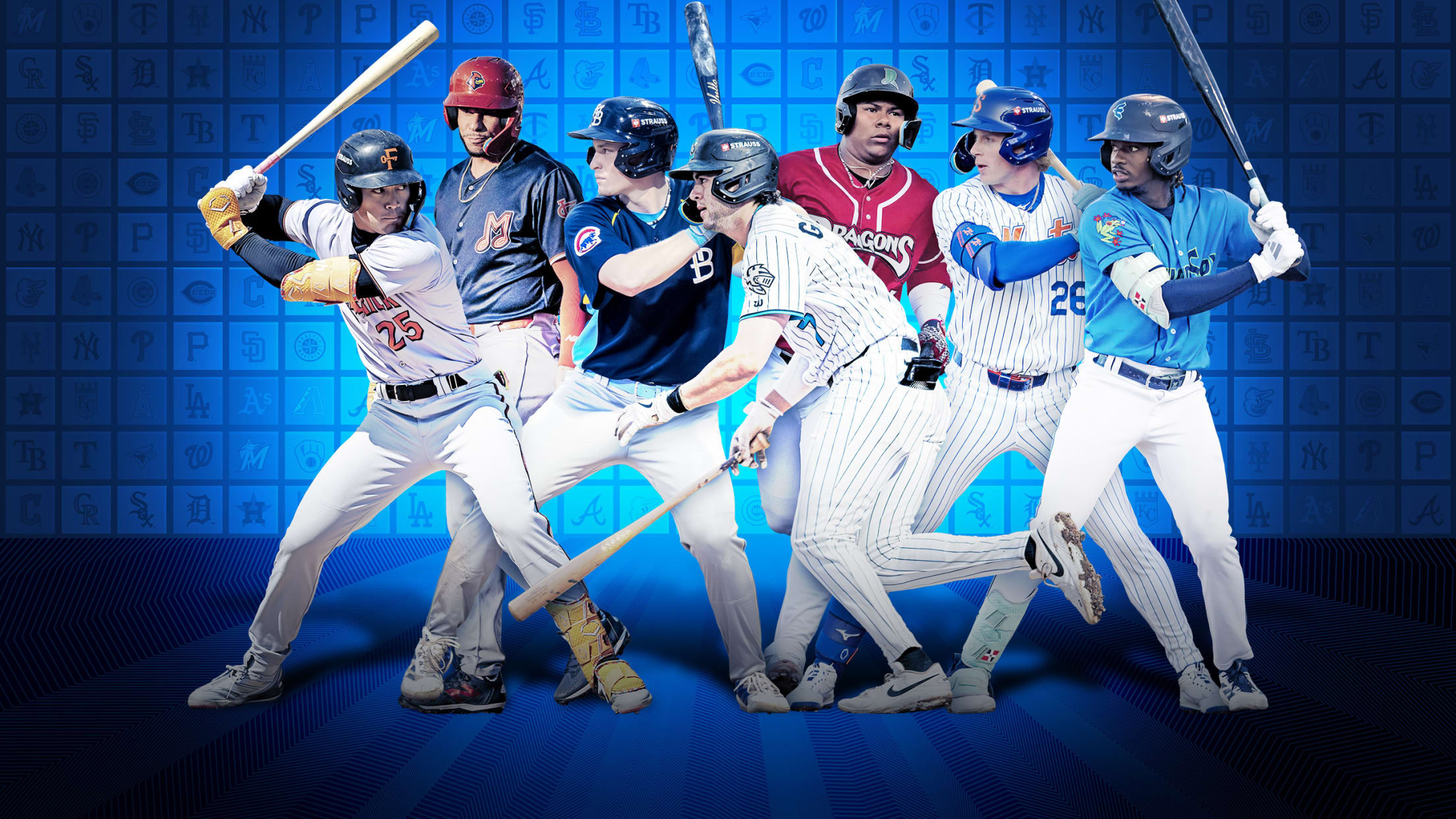 Prospects Wehiwa Aloy (Orioles), Joshua Báez (Cardinals), Josiah Hartshorn (Cubs), Jacob Gonzalez (White Sox), Alfredo Duno (Reds), Ryan Clifford (Mets) and Felnin Celesten (Mariners)