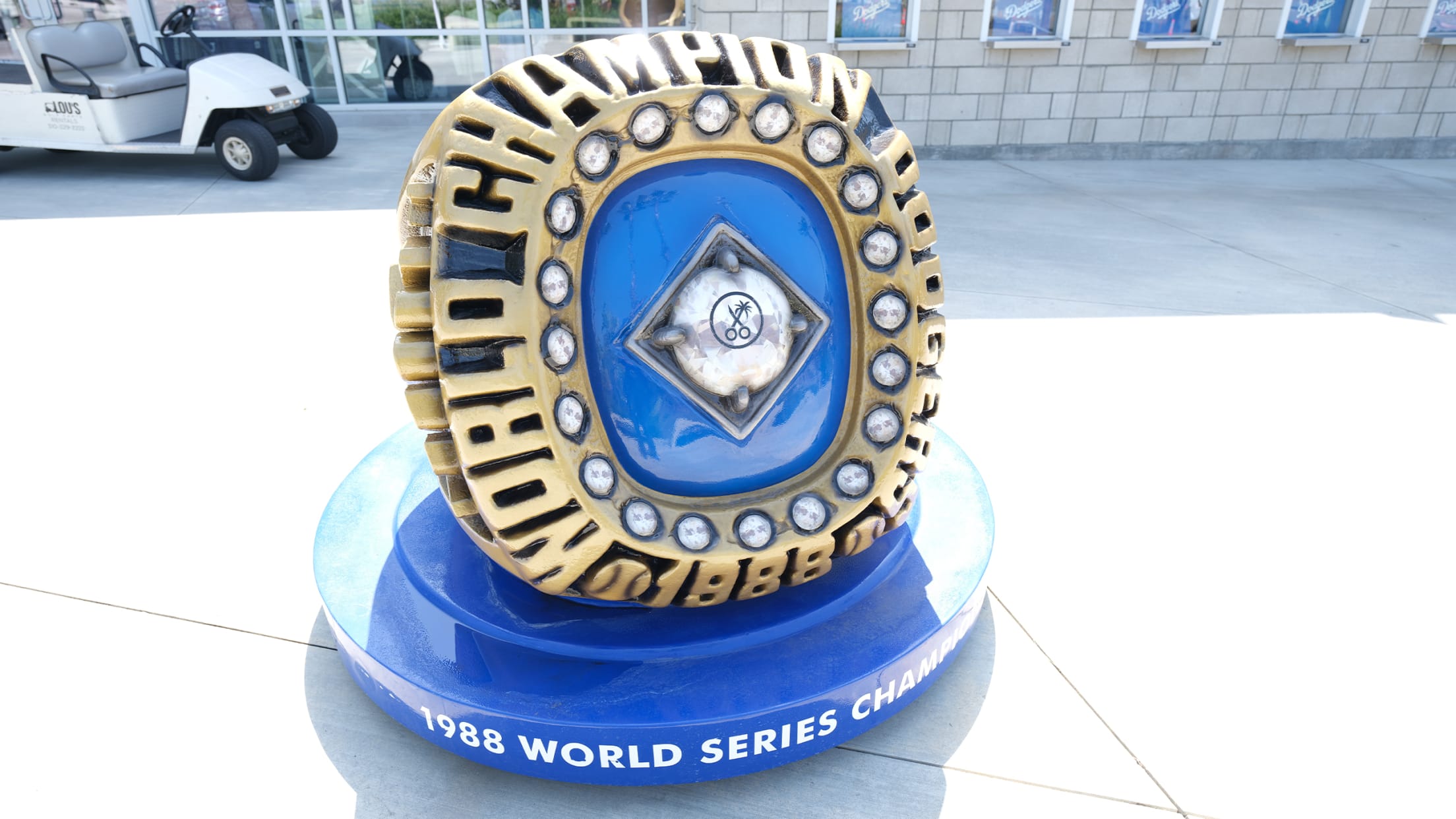 Giant Trophies at Dodger Stadium | Los Angeles Dodgers