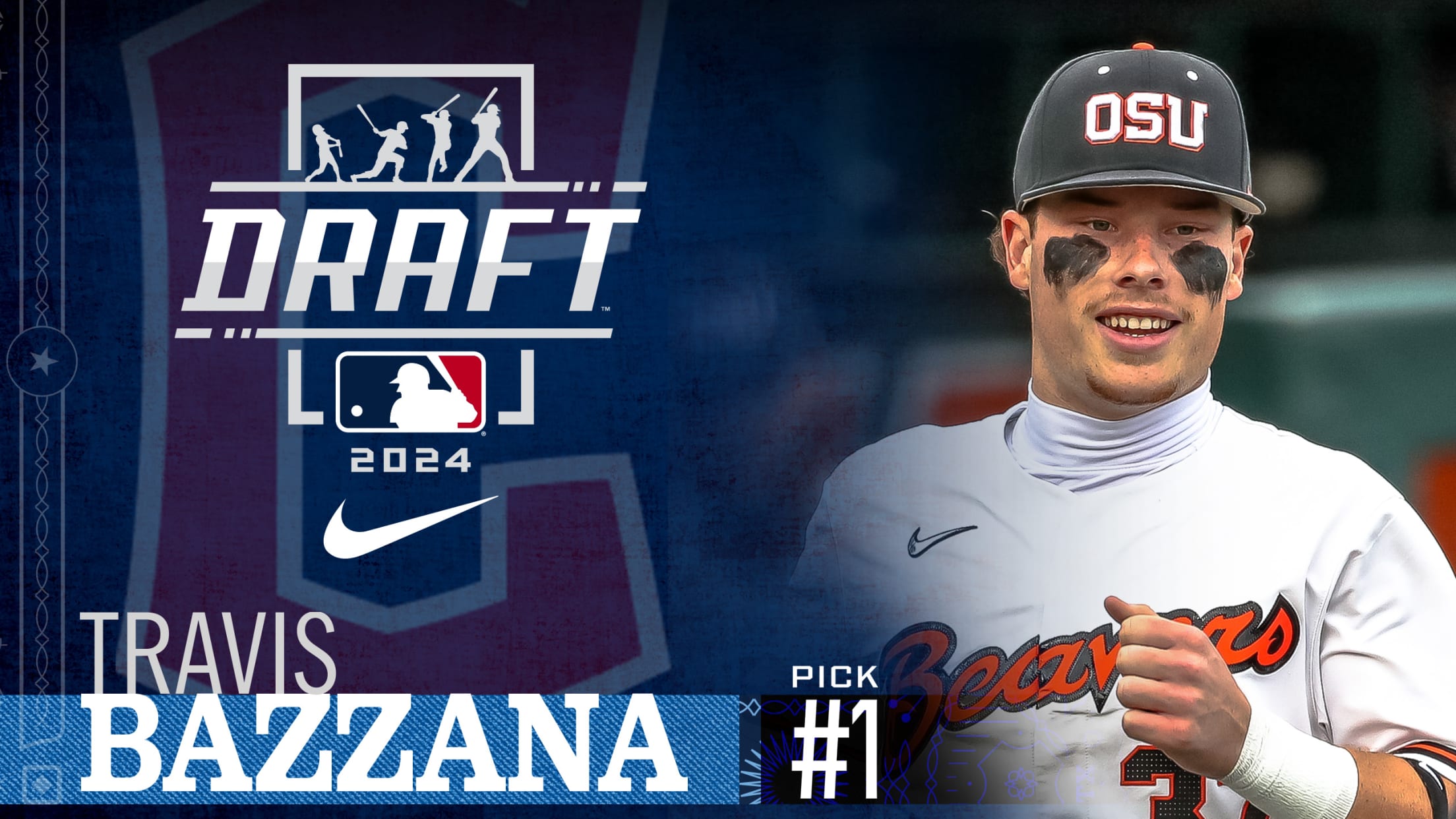 Travis Bazzana tomado de Nro. 1 por Guardianes en Draft 2024 de MLB
