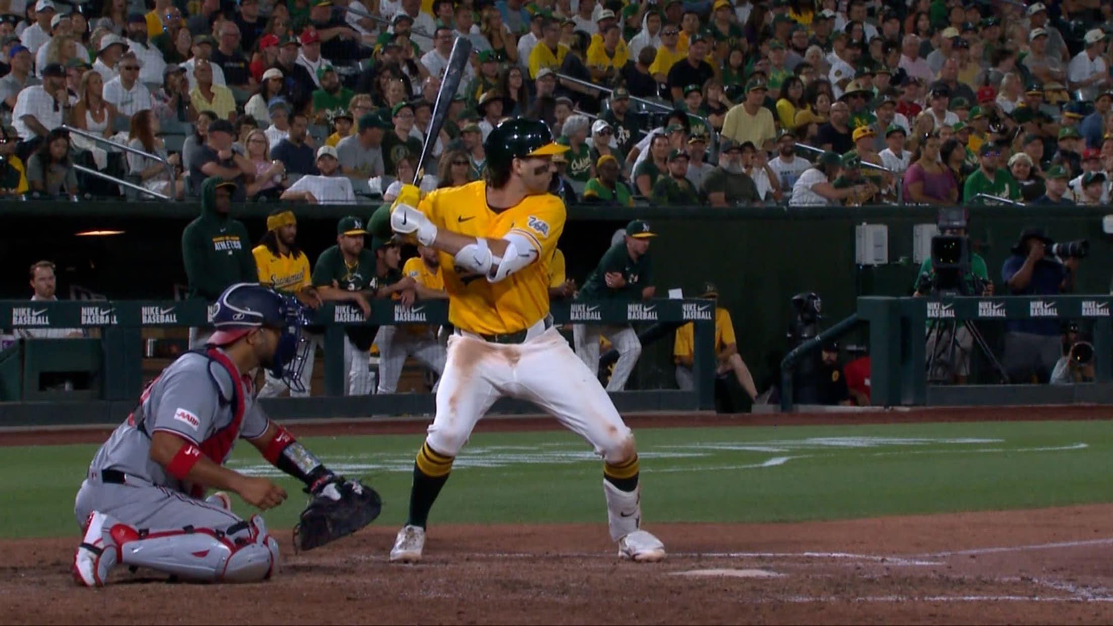 A’s score six runs in the 7th inning