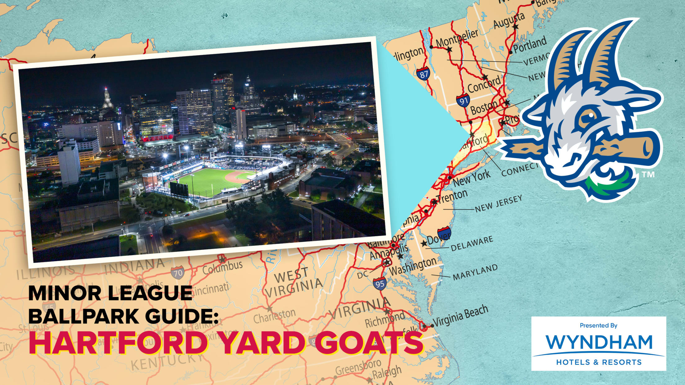 Visit Dunkin' Donuts Park, home of the Hartford Yard Goats