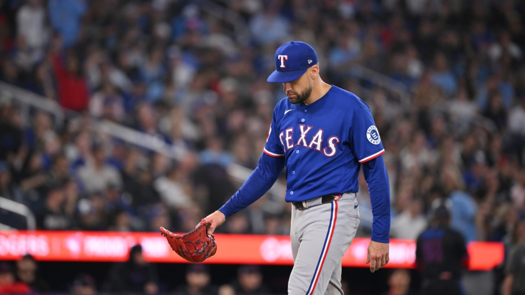 Nathan Eovaldi K's nine vs. Blue Jays