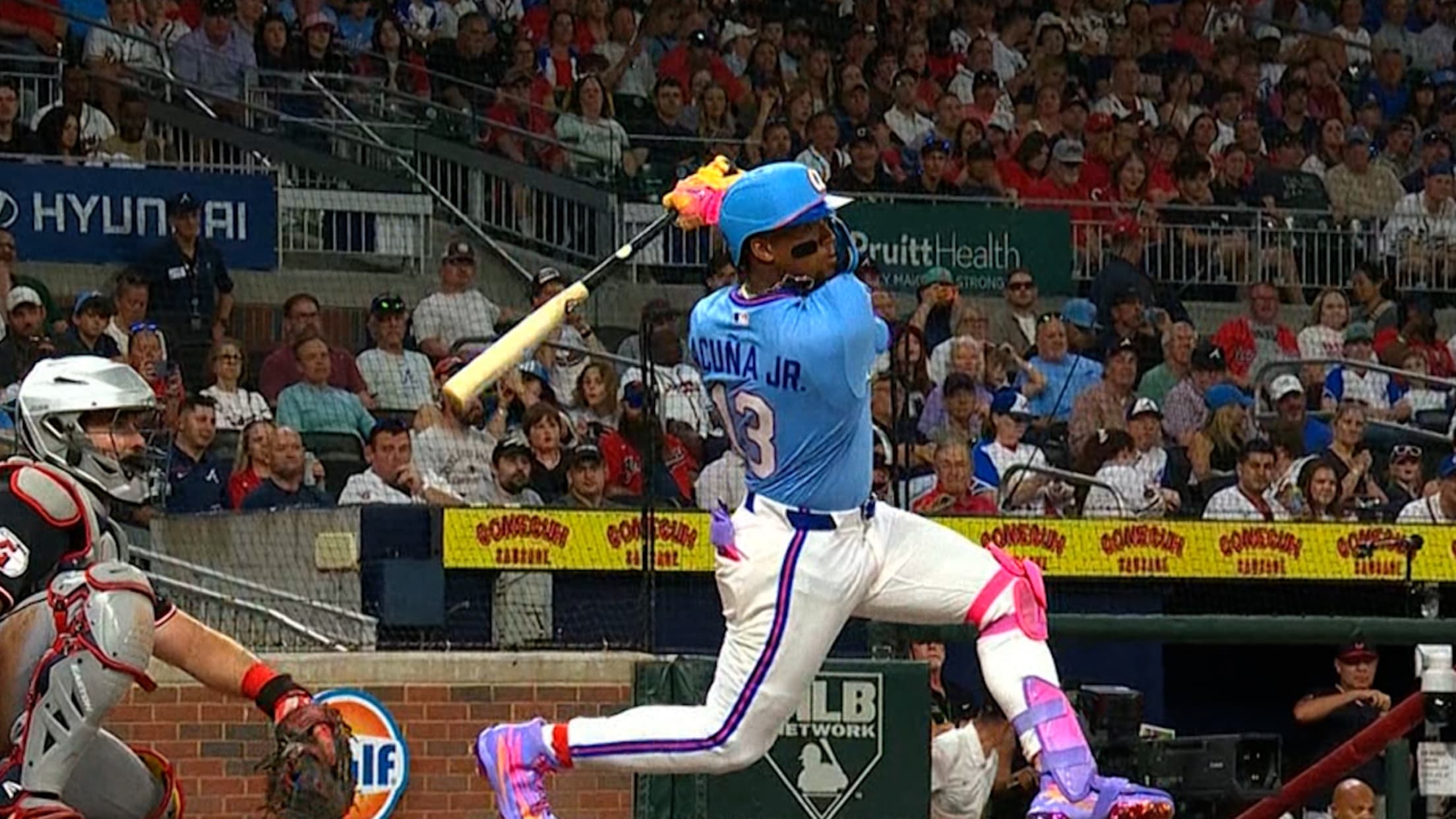 Ronald Acuña Jr.'s first triple of the season