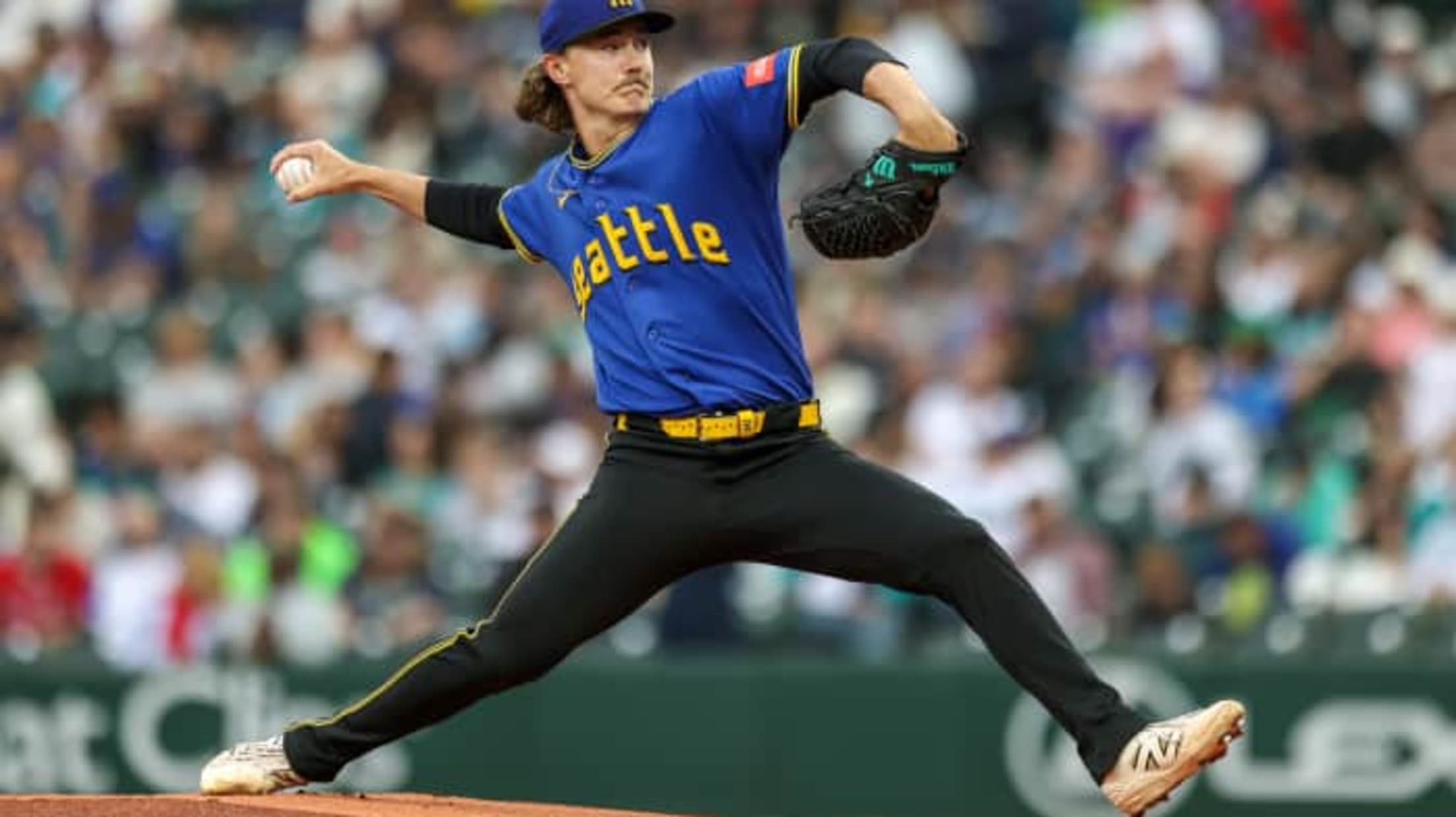 Bryce Miller strikes out eight in superb start